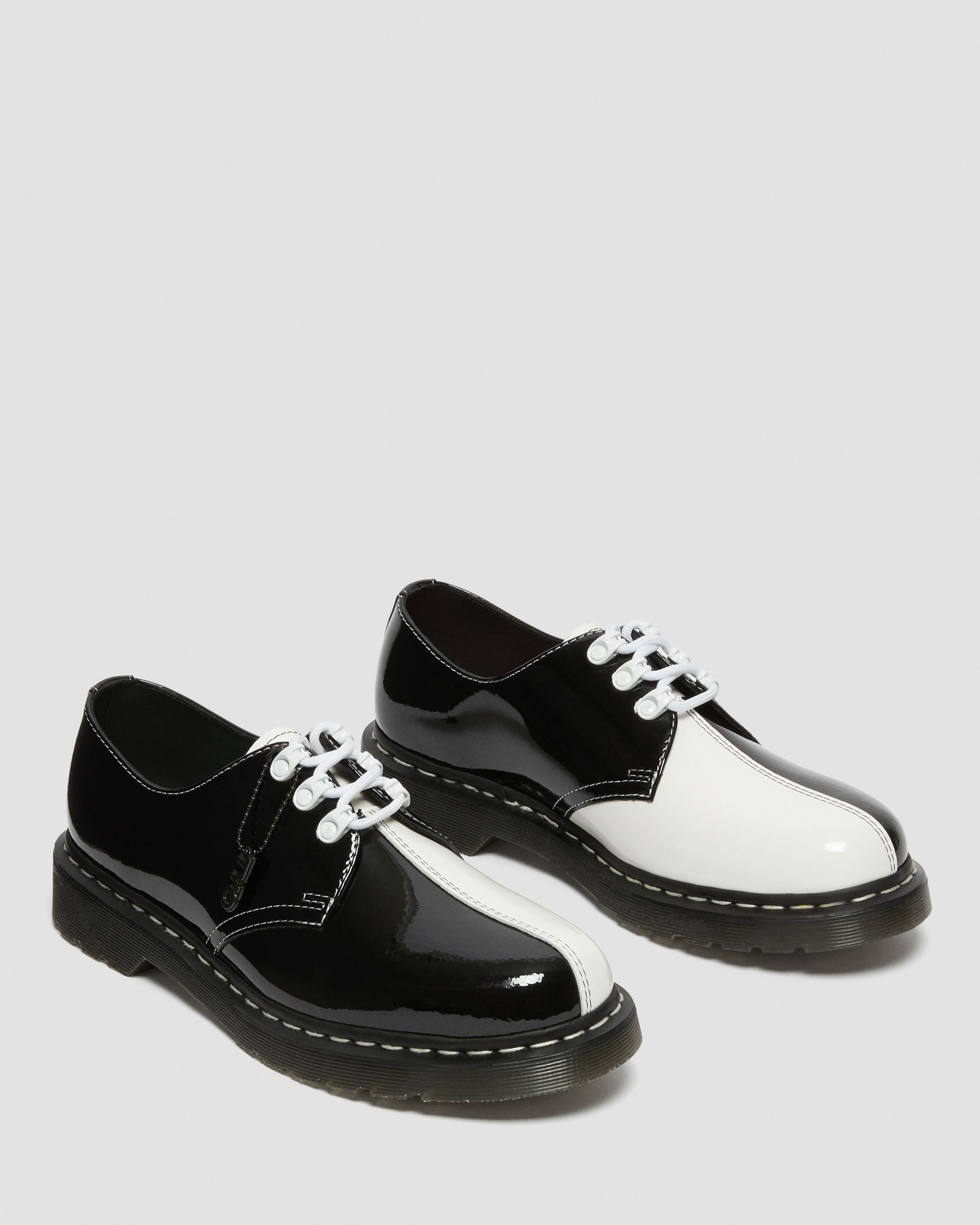 1461 Tokyo Patent Leather Shoes in BLACK+WHITE | Dr. Martens™