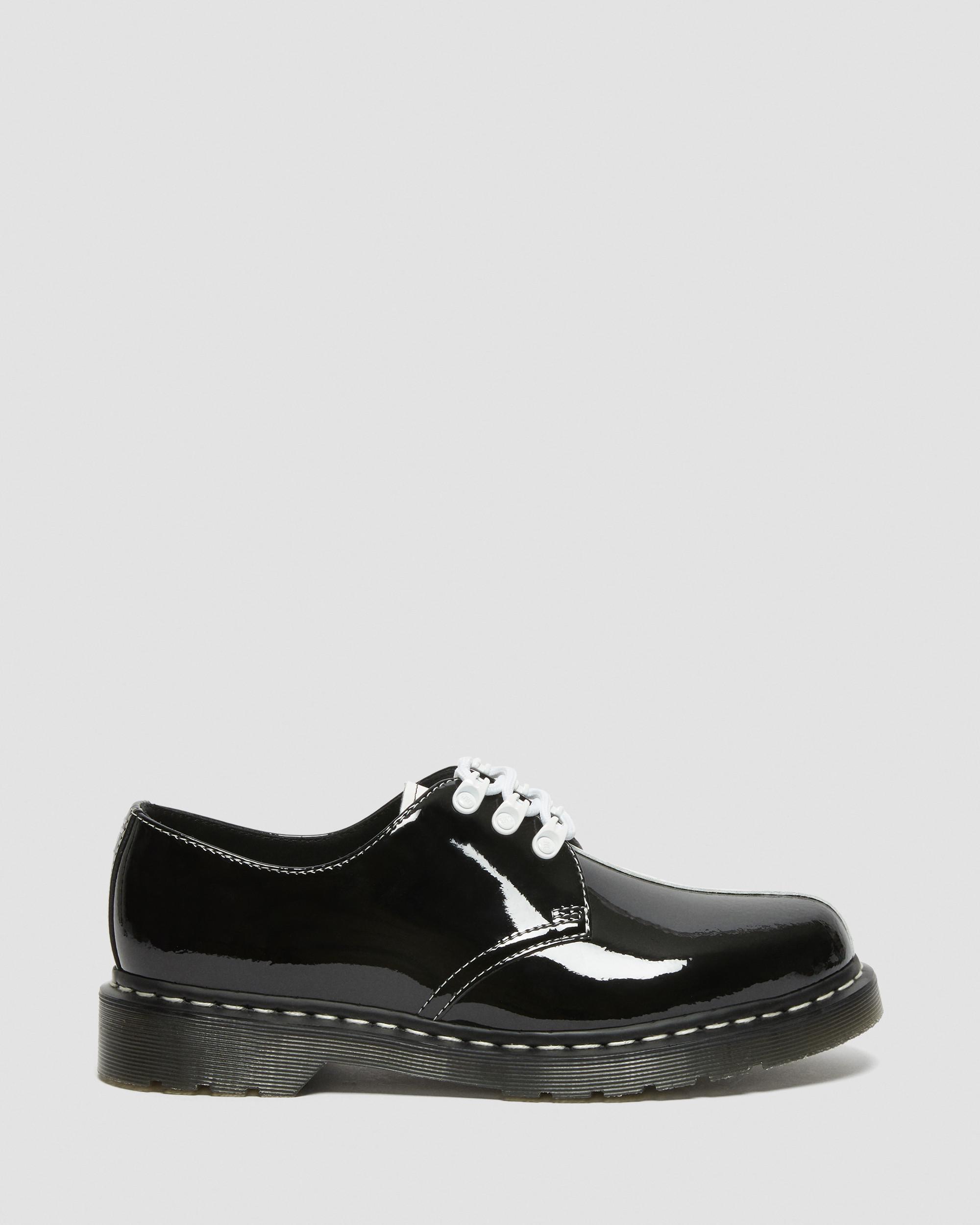 1461 Tokyo Patent Leather Oxford Shoes in BLACK+WHITE | Dr. Martens™