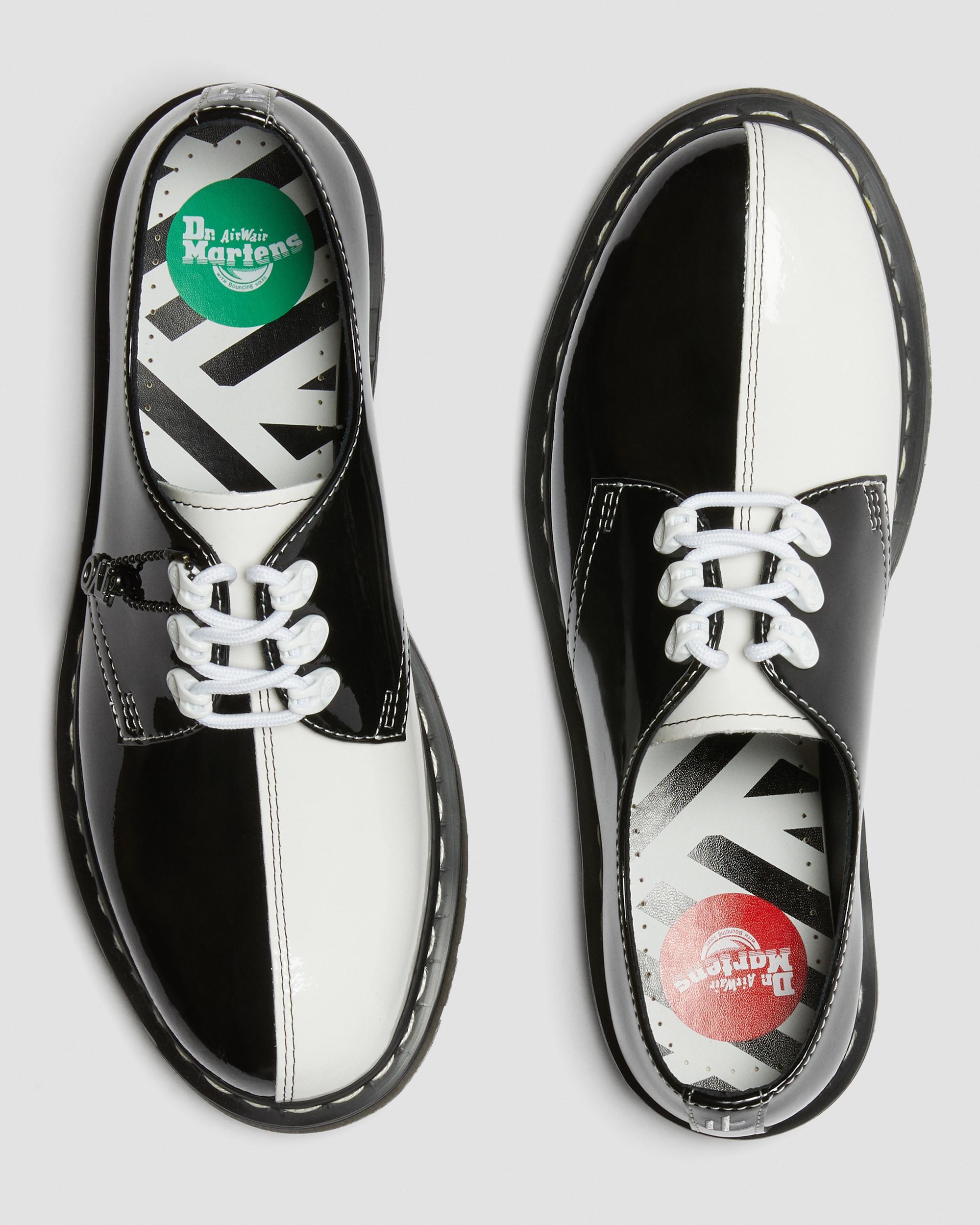 1461 Tokyo Patent Leather Oxford Shoes in BLACK+WHITE | Dr. Martens™