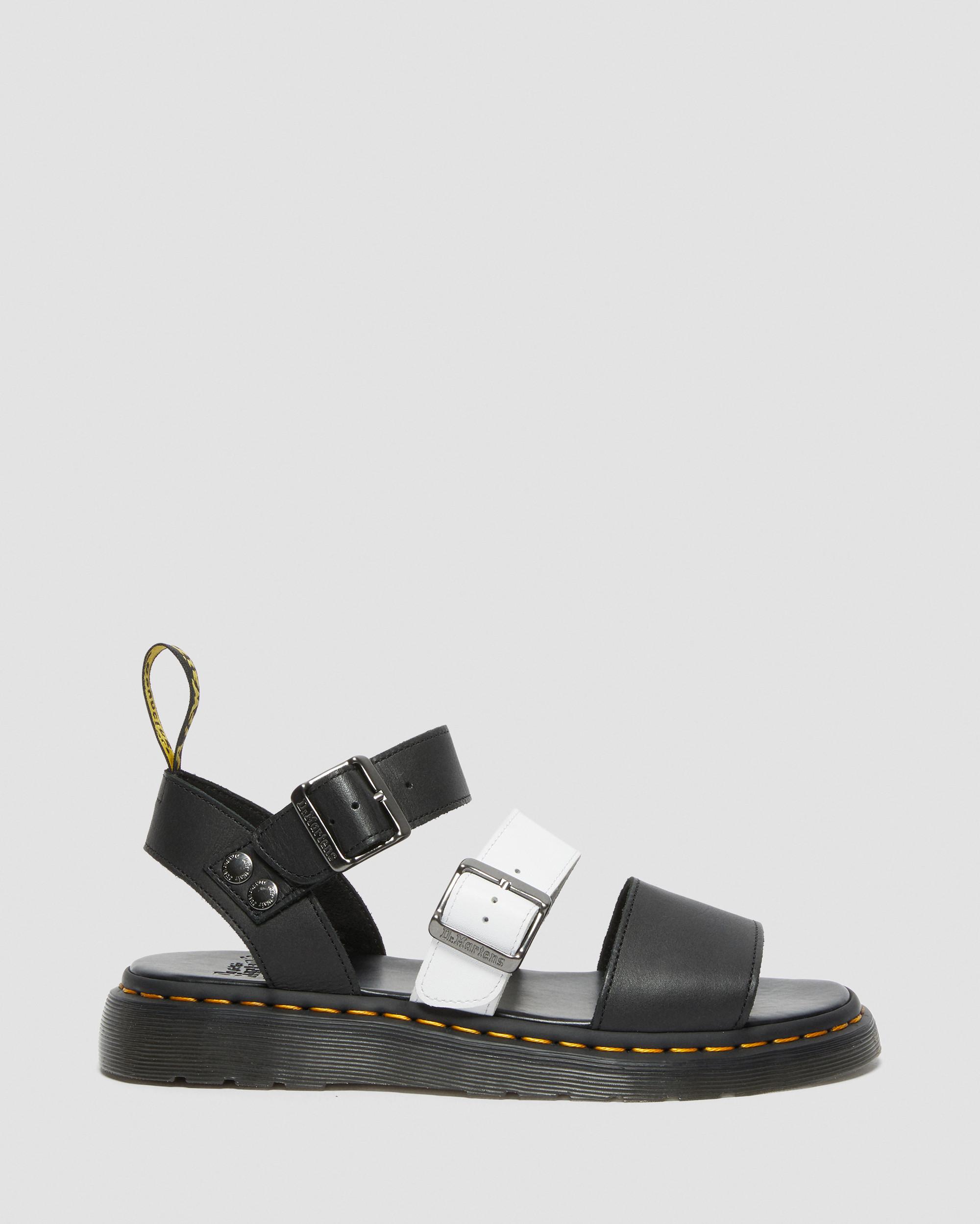Gryphon Strap Sandals in BLACK+WHITE | Dr. Martens™