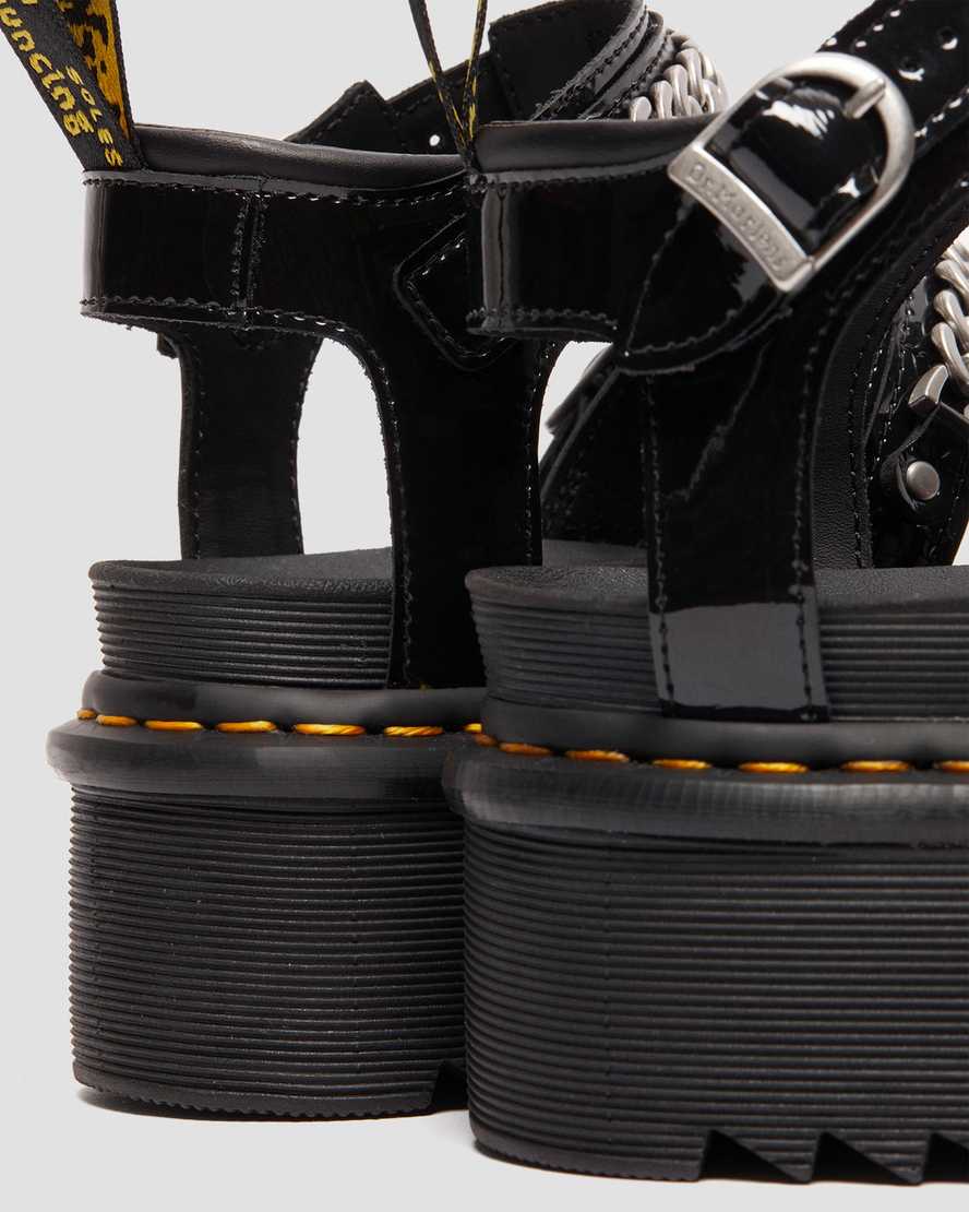 Blaire II Chain Patent Leather Platform Strap SandalsBlaire II Chain Patent Leather Platform Strap Sandals | Dr Martens
