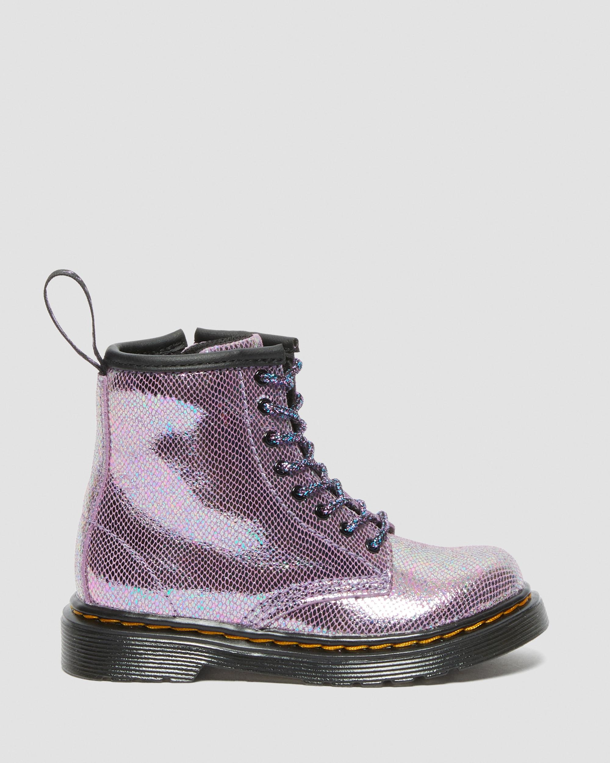 Doc Dr Martens purple sale glitter boots Kids 2