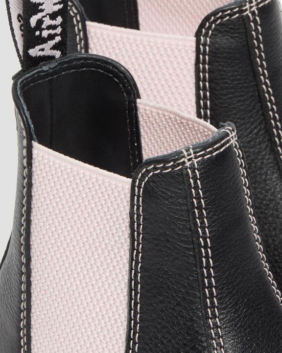 2976 W2976 Women's Contrast Leather Chelsea Boots Dr. Martens