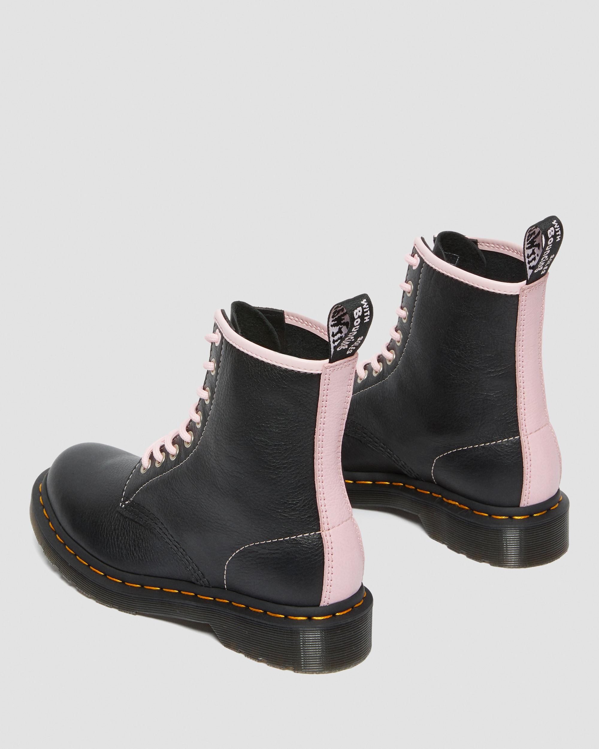 DR MARTENS 1460 Women's Contrast Leather Lace Up Boots
