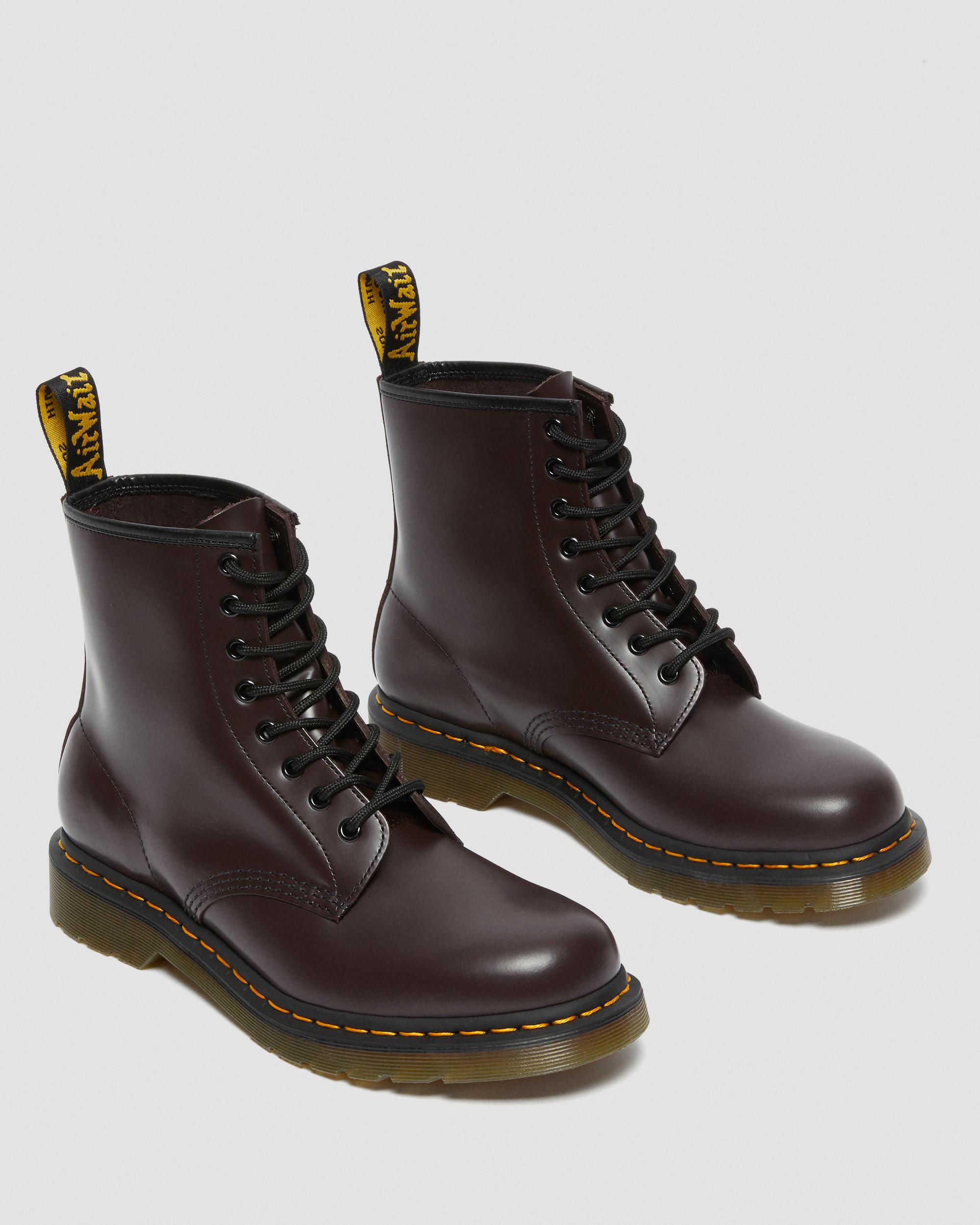Dr. Martens 1460 Vegan Cherry Burgundy Classic Leather Boots 23756 Men 7  Wmn 8