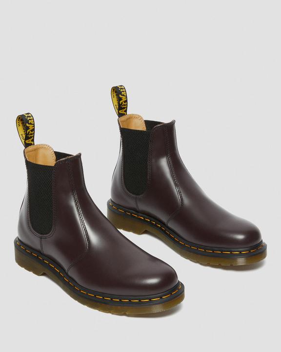 2976 Yellow Stitch Burgundy Smooth Leather Chelsea Boots2976 Yellow Stitch Smooth Leather Chelsea Boots Dr. Martens
