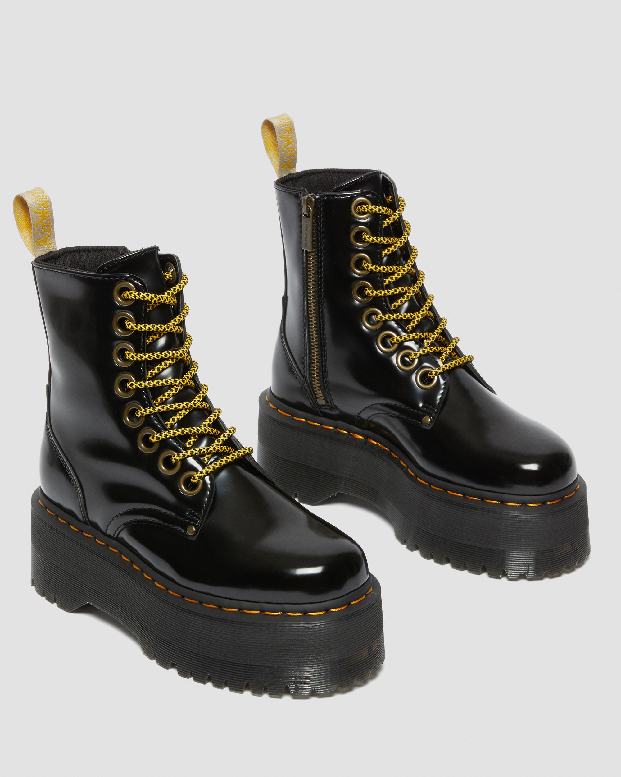 Vegan Jadon Boot Max Platforms in Black | Dr. Martens