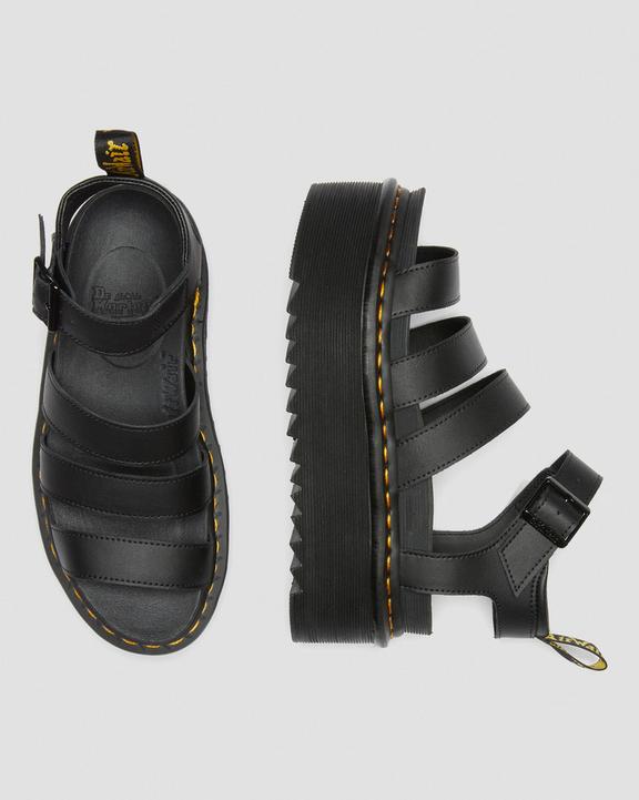 Blaire Quad Hydro Leather Platform Gladiator Sandals in Blaire Quad Hydro Leather Platform Gladiator Sandals in