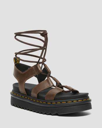 Nartilla Illusion Leather Gladiator Sandals