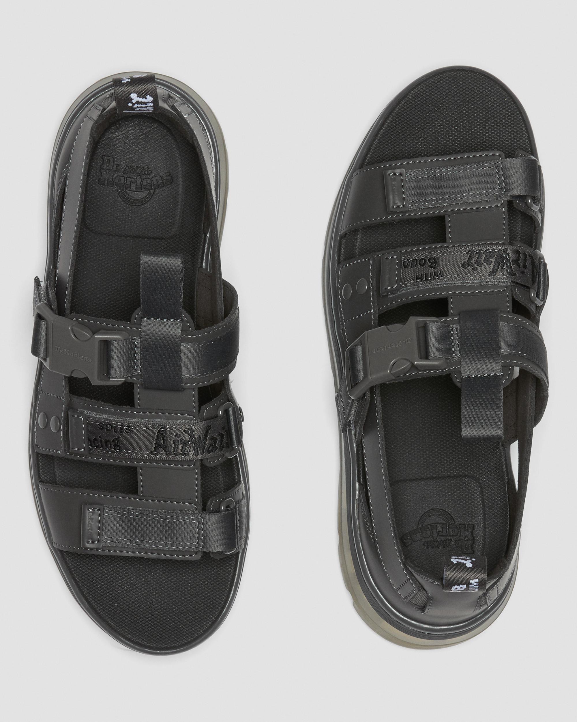 Pearson Iced Webbing Sandals in Gunmetal | Dr. Martens