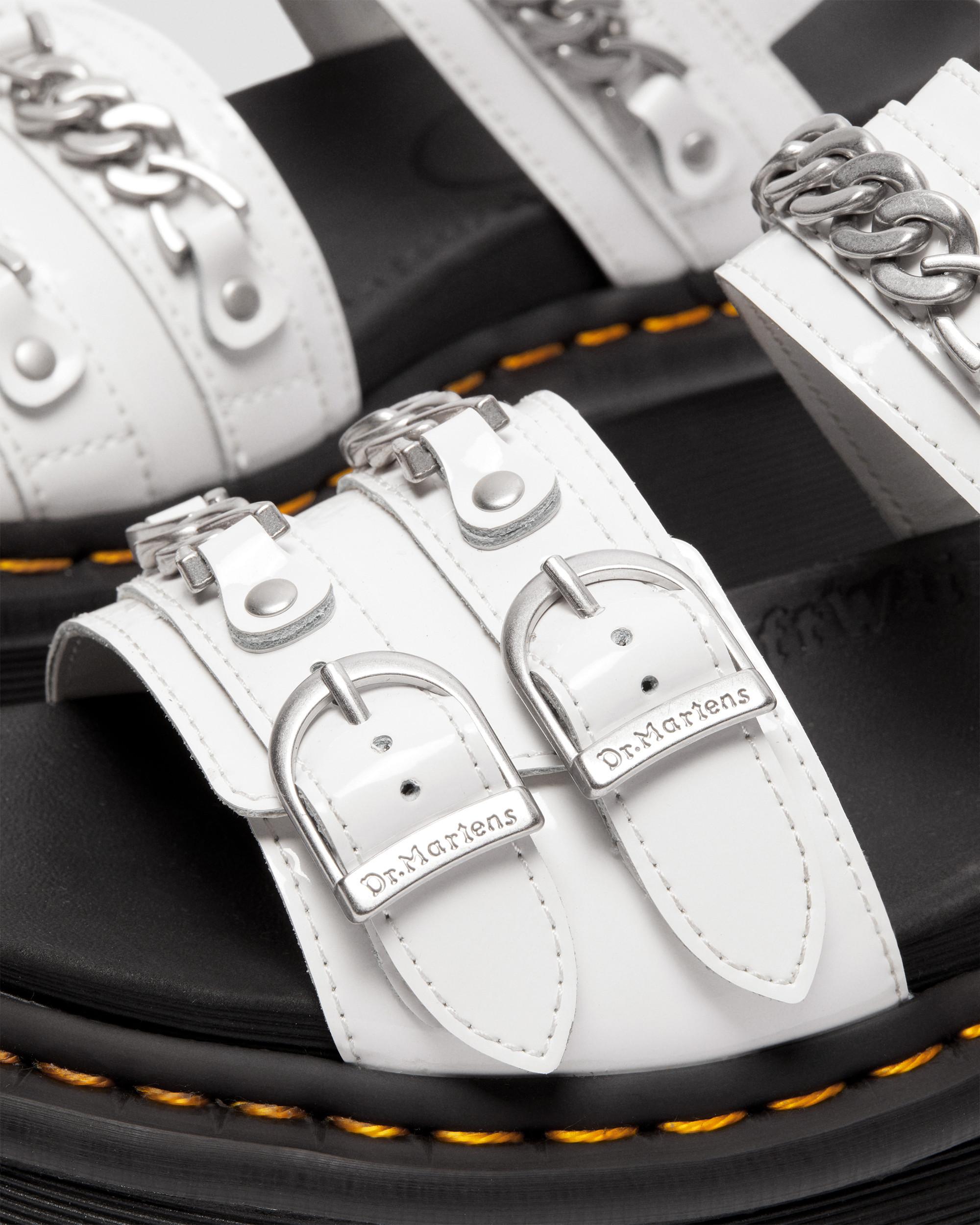 Voss Ii Quad Patent Platform Sandals in WHITE | Dr. Martens™