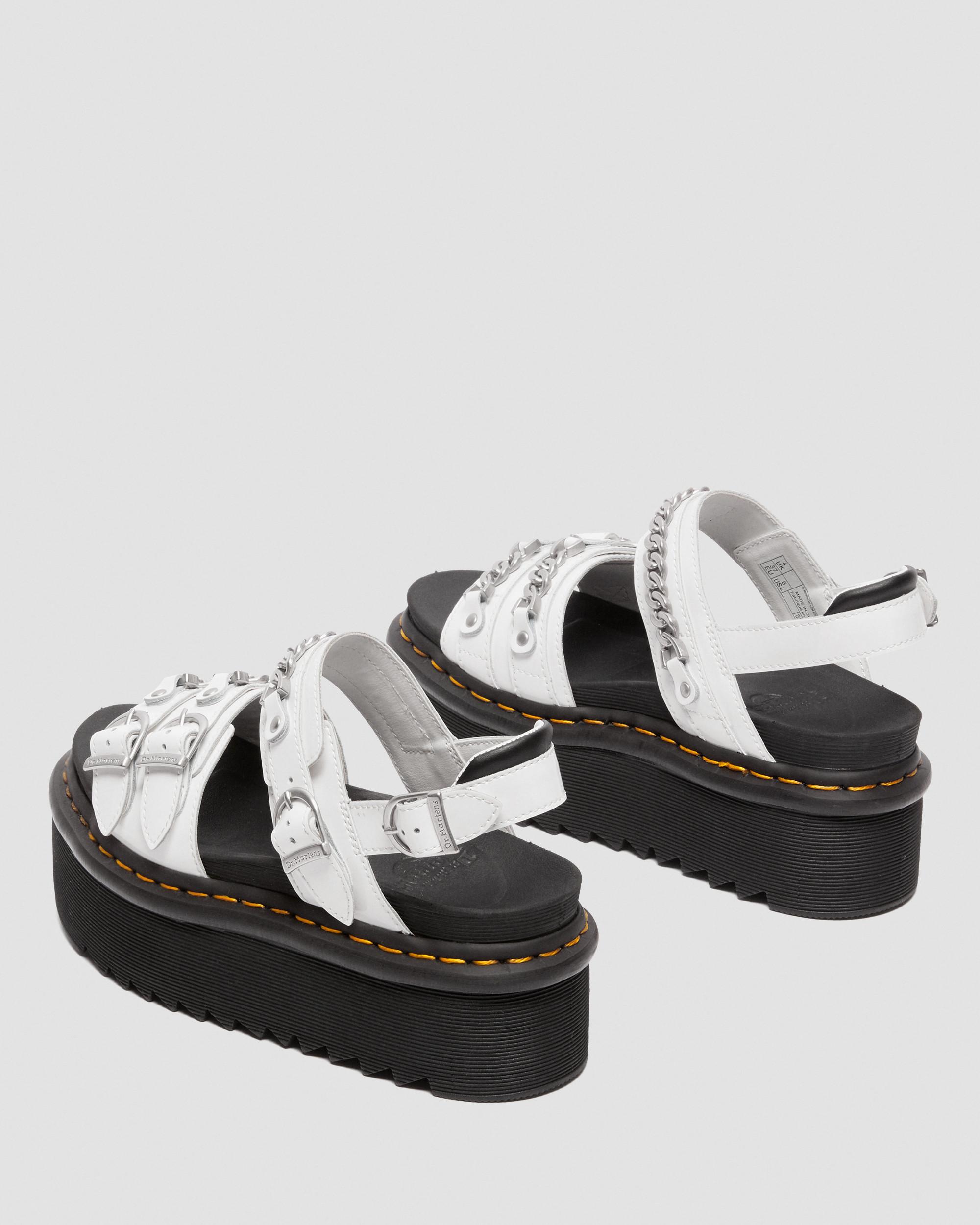Voss Ii Quad Patent Platform Sandals in WHITE | Dr. Martens™