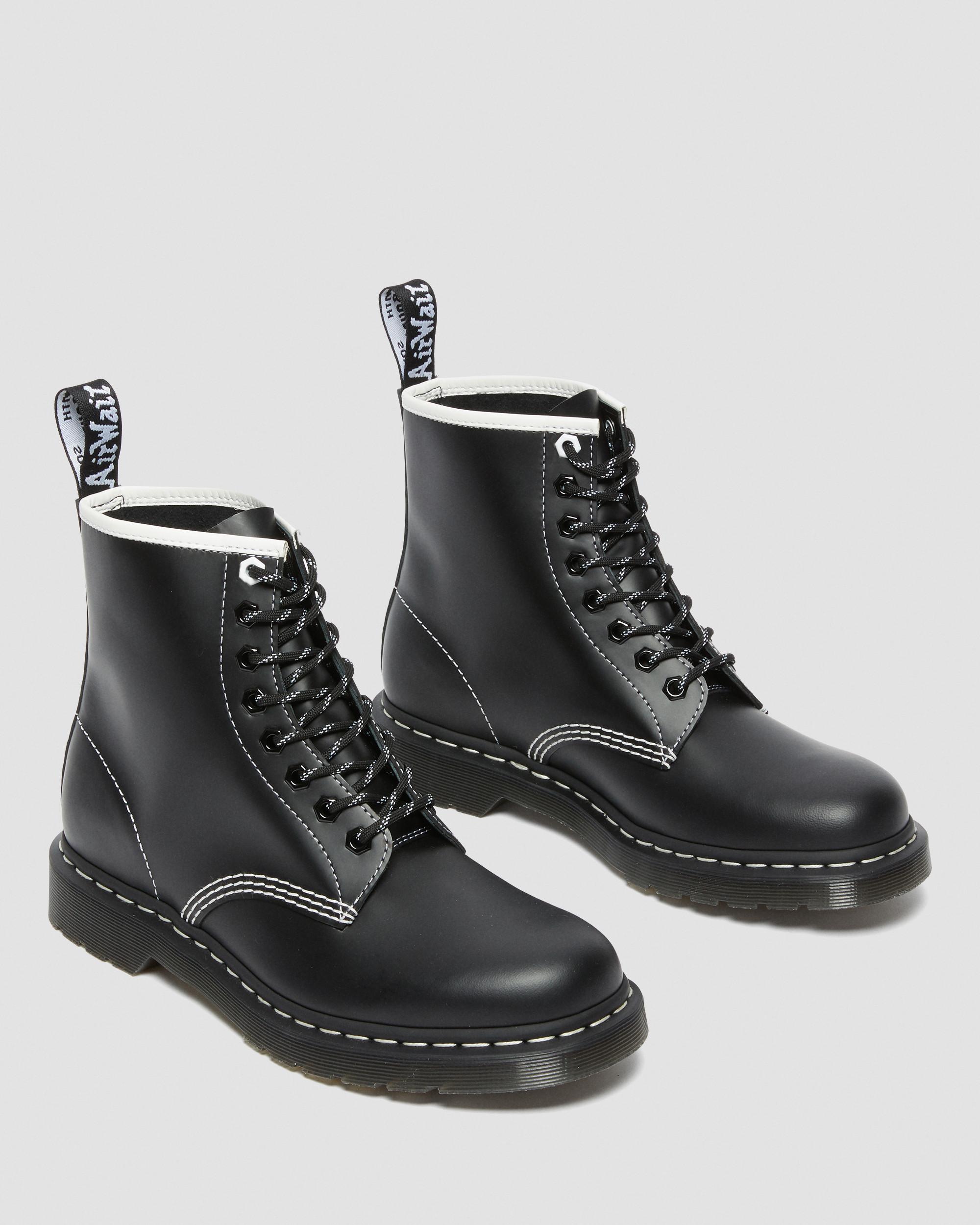 靴 Dr.Martens 1460 BLACK 1460 Contrast Stitch Leather Lace Up Boots in Black | Dr. Martens