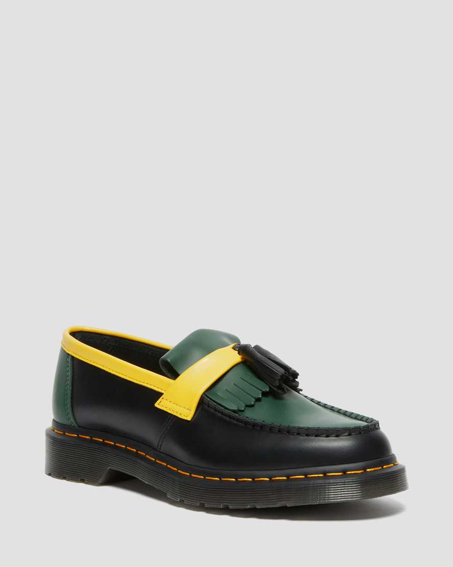 Adrian Contrast Smooth Leather Tassel LoafersAdrian Contrast Smooth Leather Tassel Loafers Dr. Martens