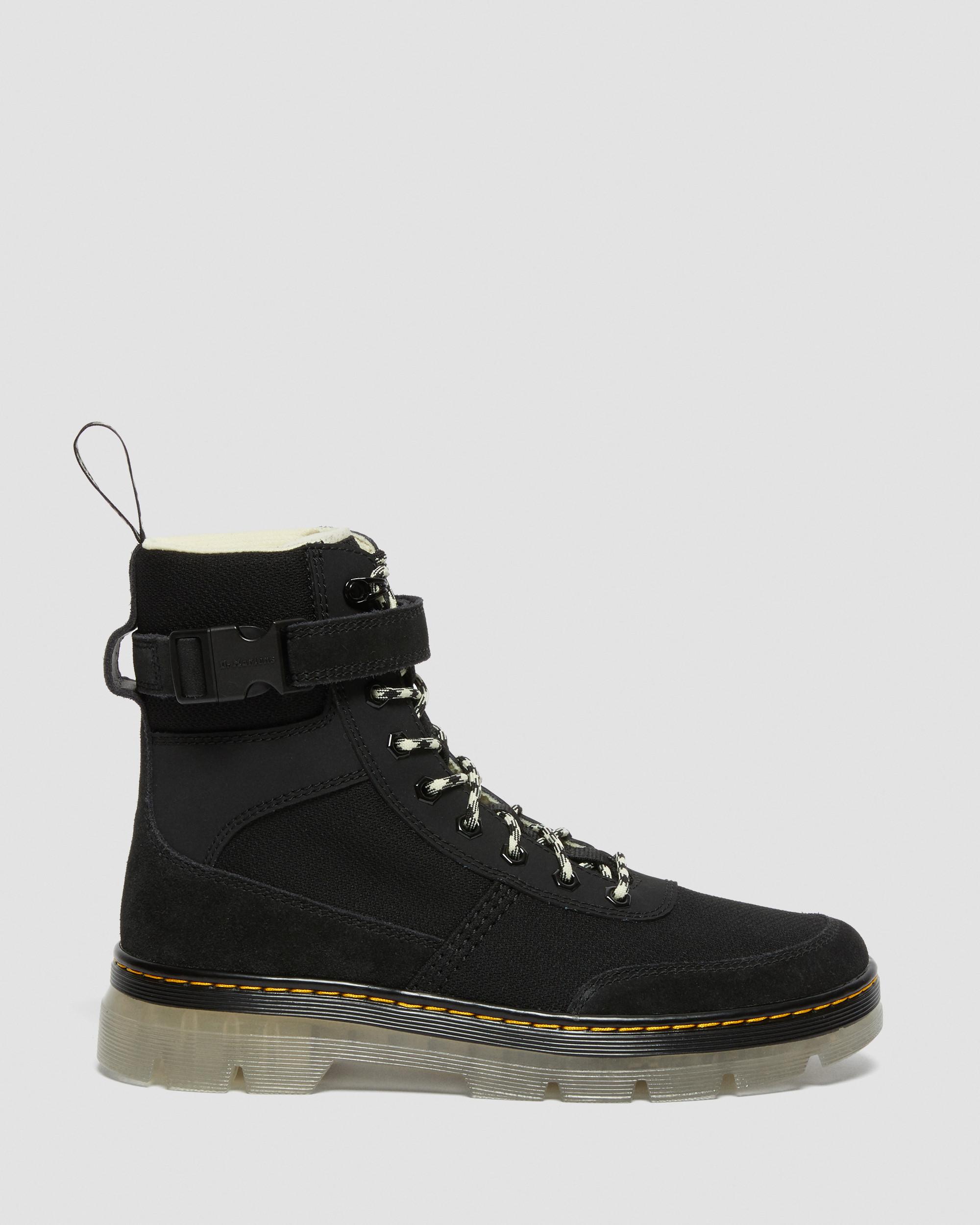 Combs Tech Superknit Suede Boots in BLACK | Dr. Martens™