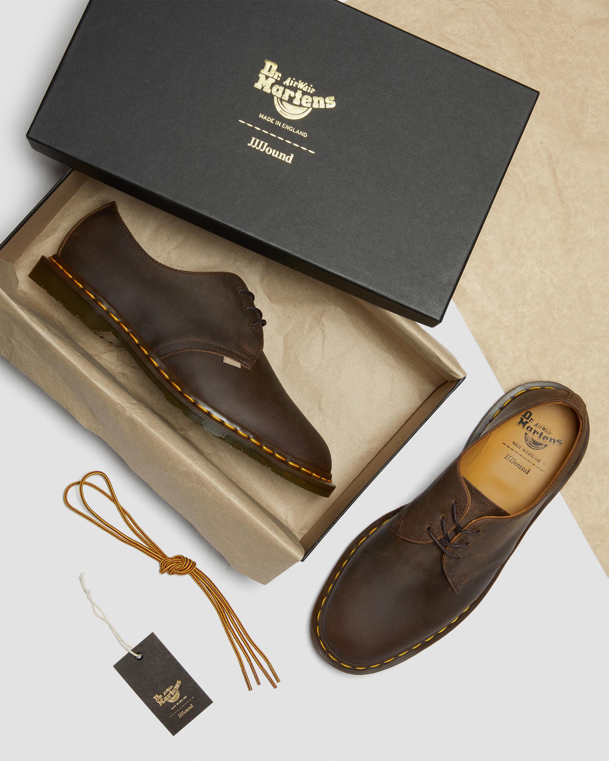 Archie II JJJJound Crazy Horse Leather Lace Up Shoes in DARK BROWN