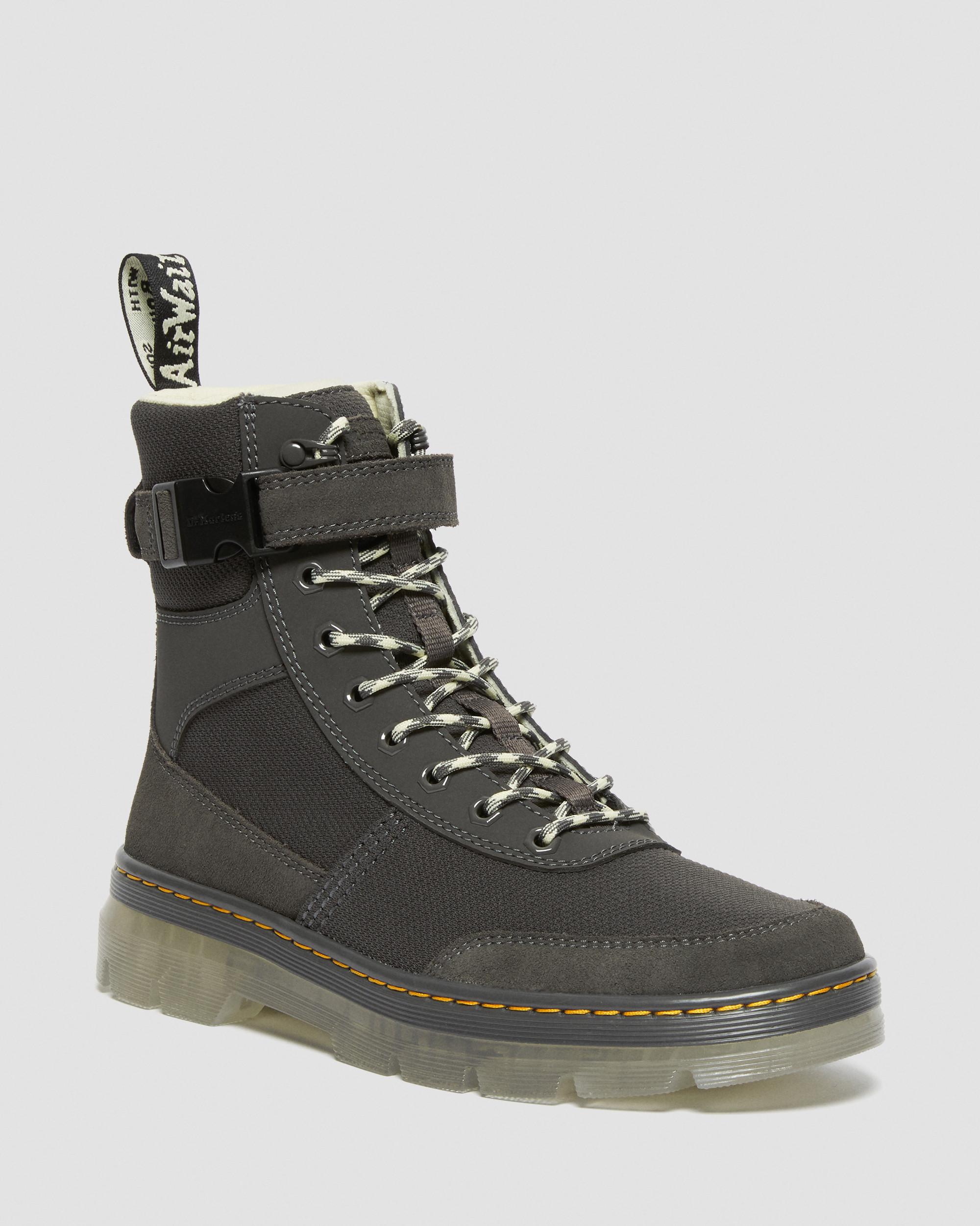 Combs Tech Superknit Suede Boots in GUNMETAL | Dr. Martens™