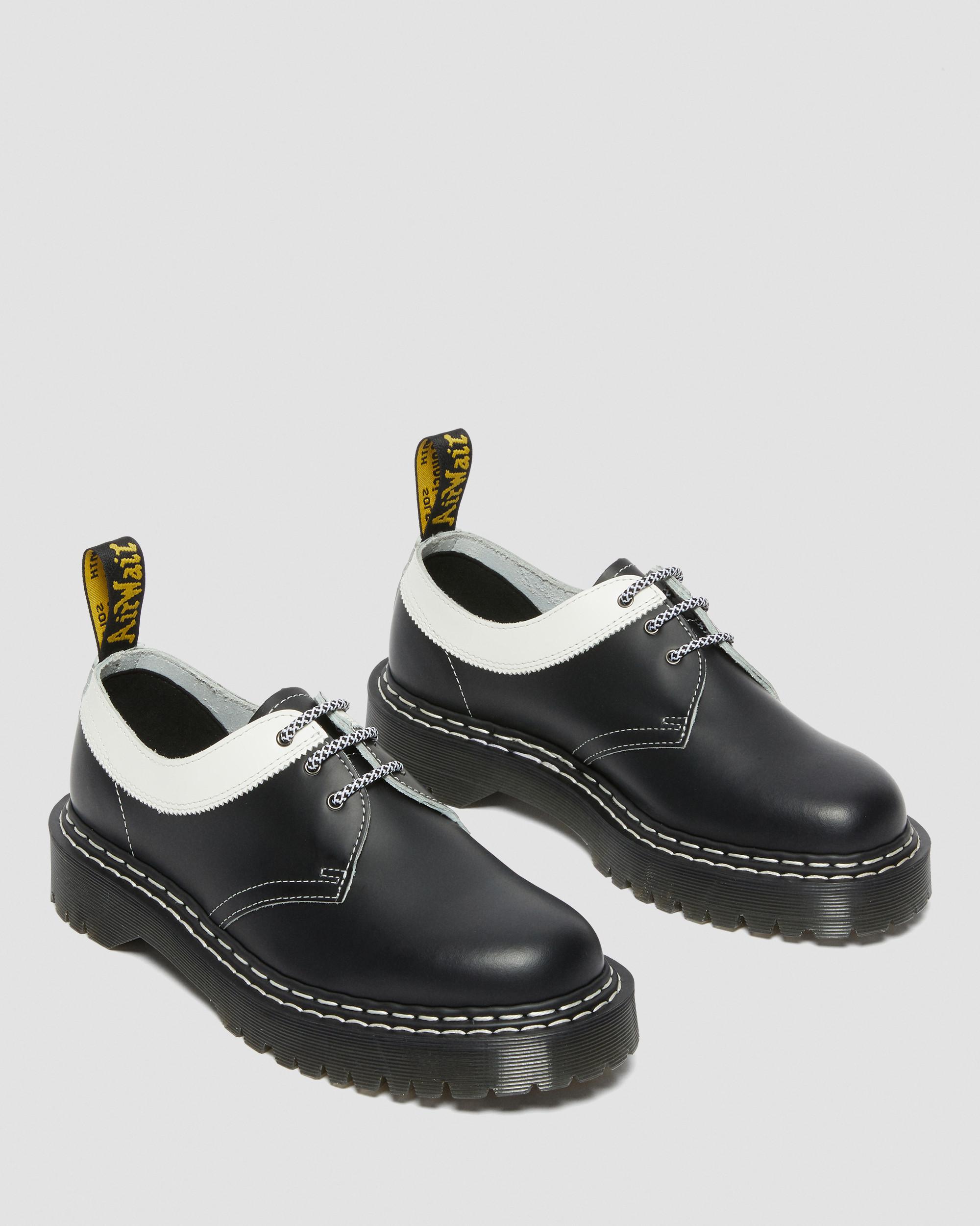 1461 Bex Smooth Contrast Leather Oxford Shoes, Black | Dr. Martens