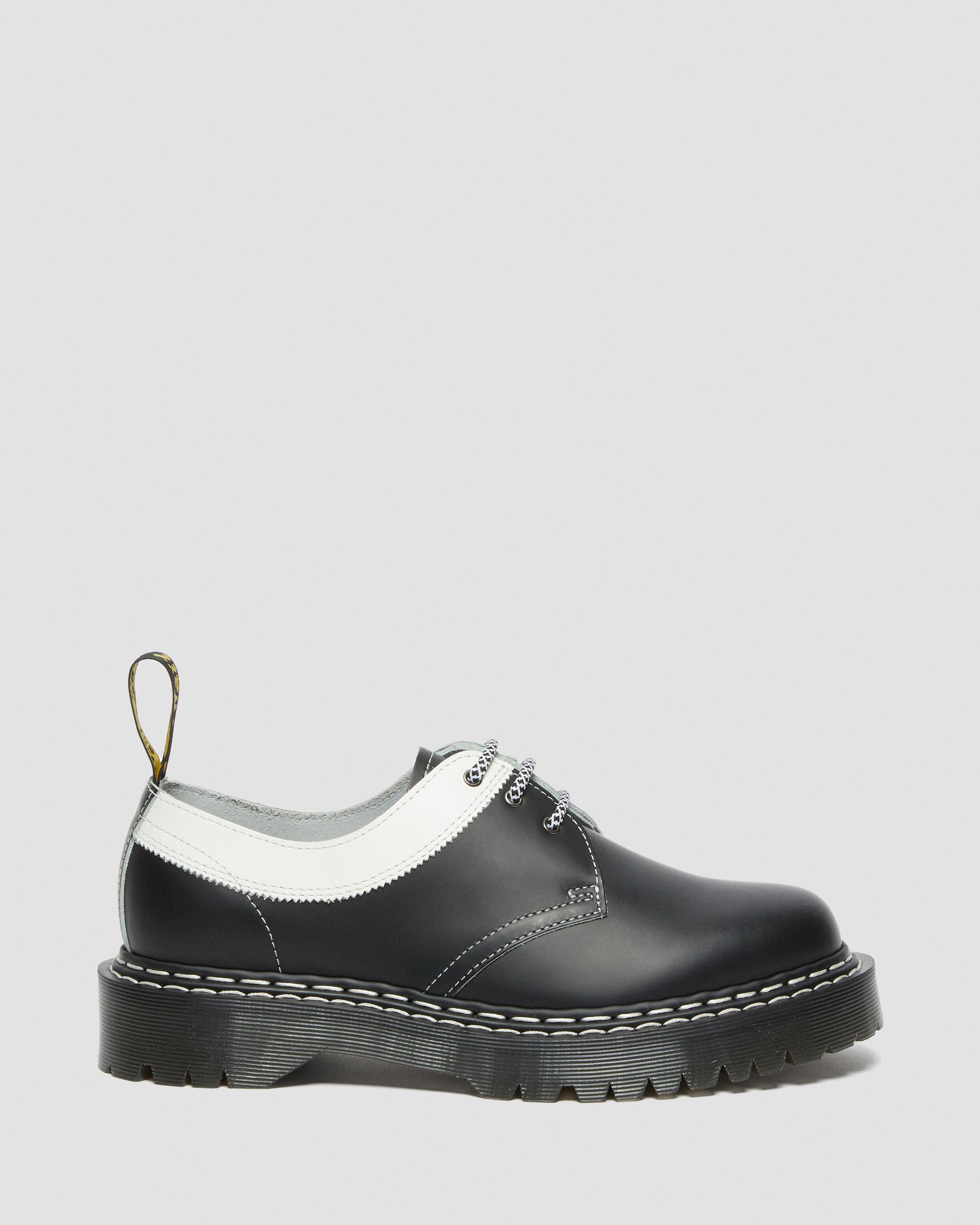 1461 Bex Smooth Contrast Leather Oxford Shoes, Black | Dr. Martens