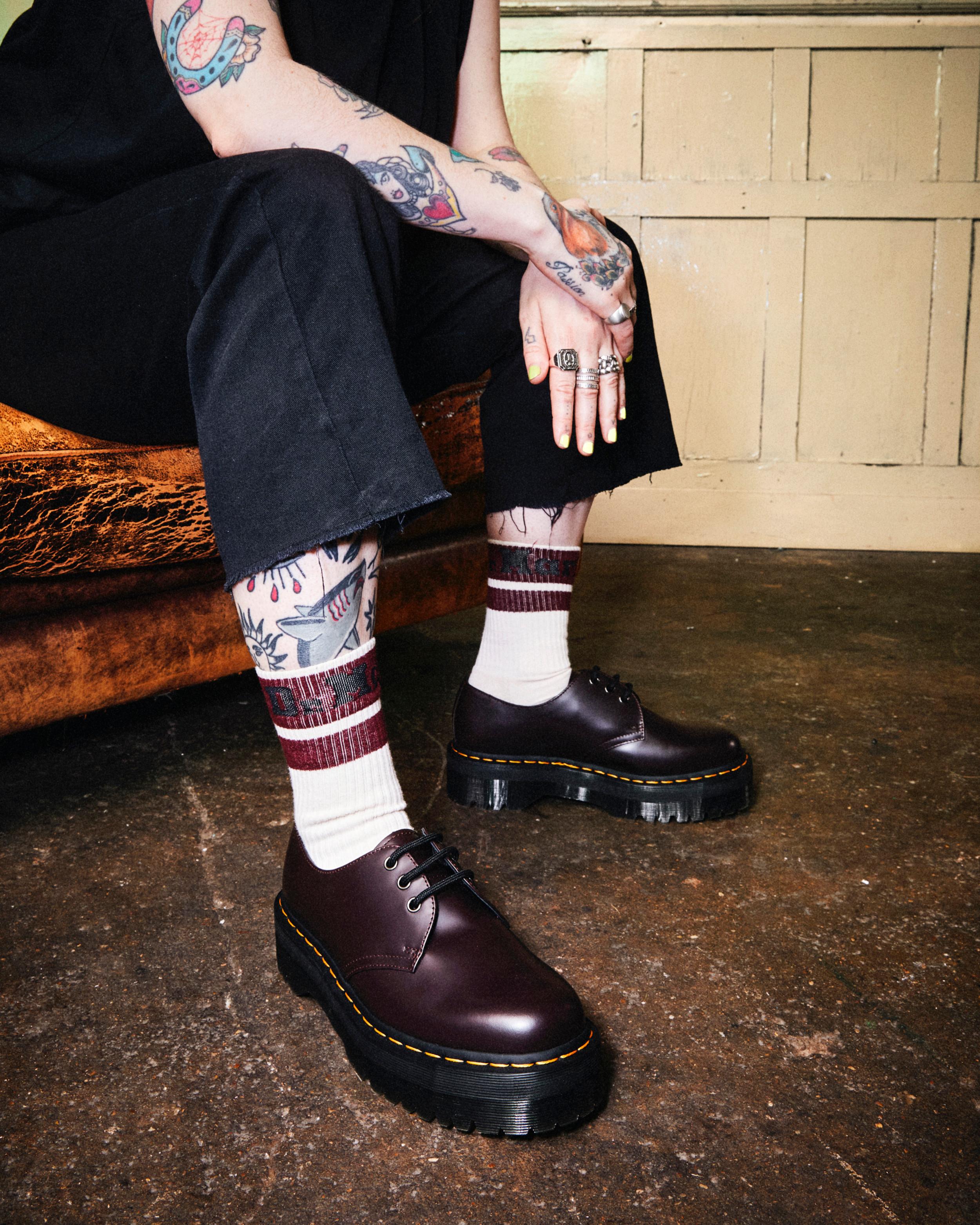 Men's Platform Boots & Shoes in Purple | Dr. Martens