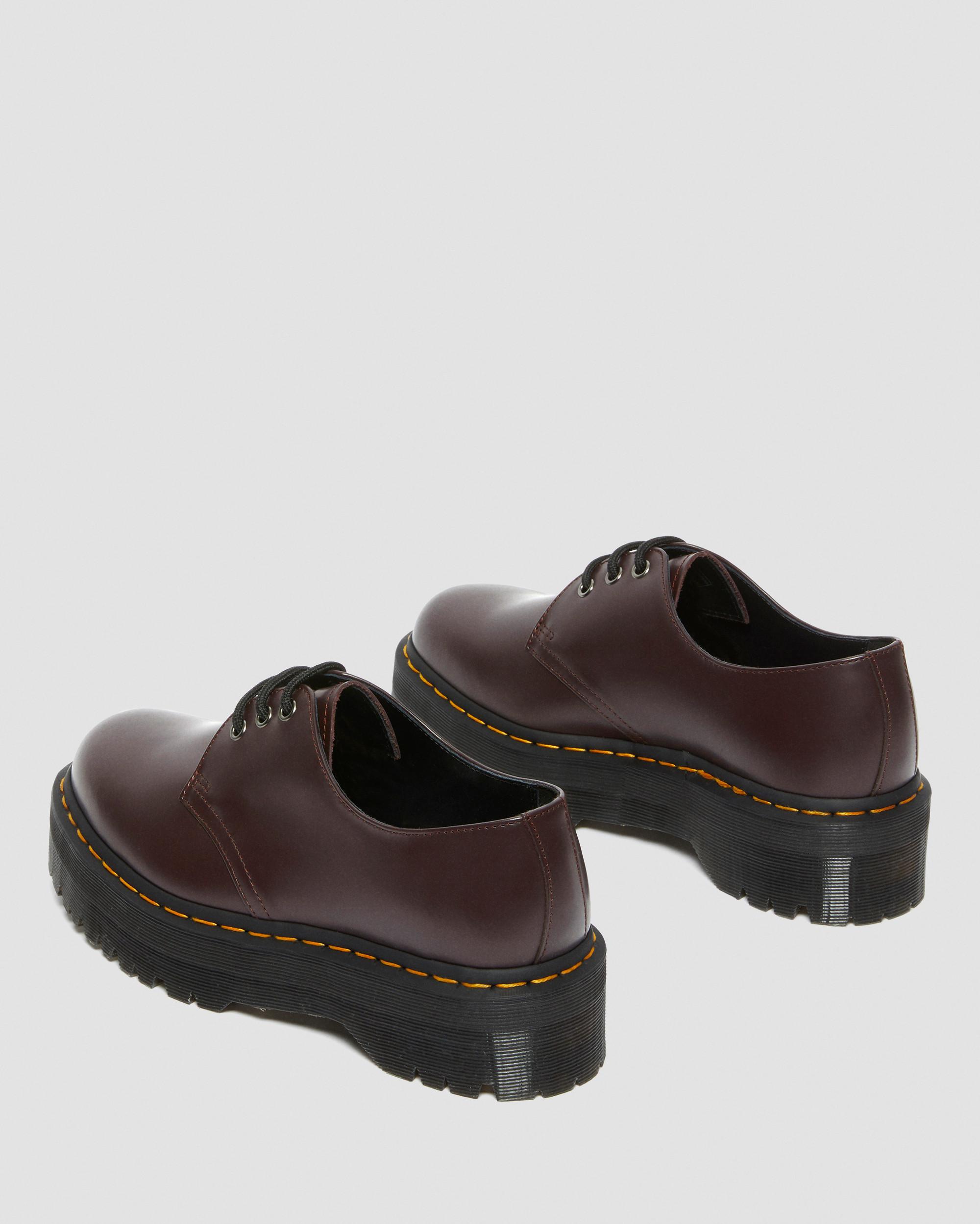 1461 Smooth Leather Platform Shoes in Burgundy