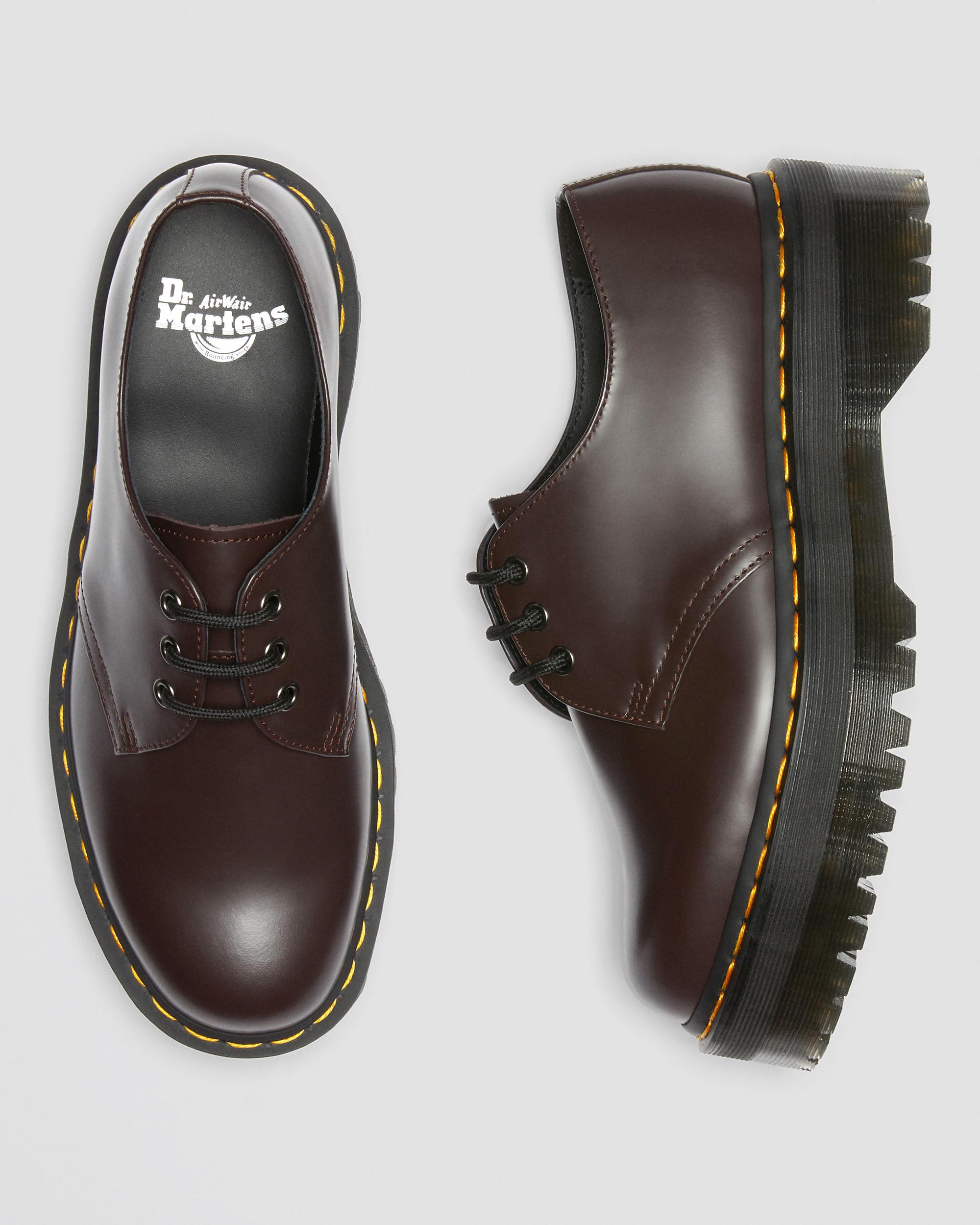 1461 Smooth Leather Platform Shoes in BURGUNDY | Dr. Martens™