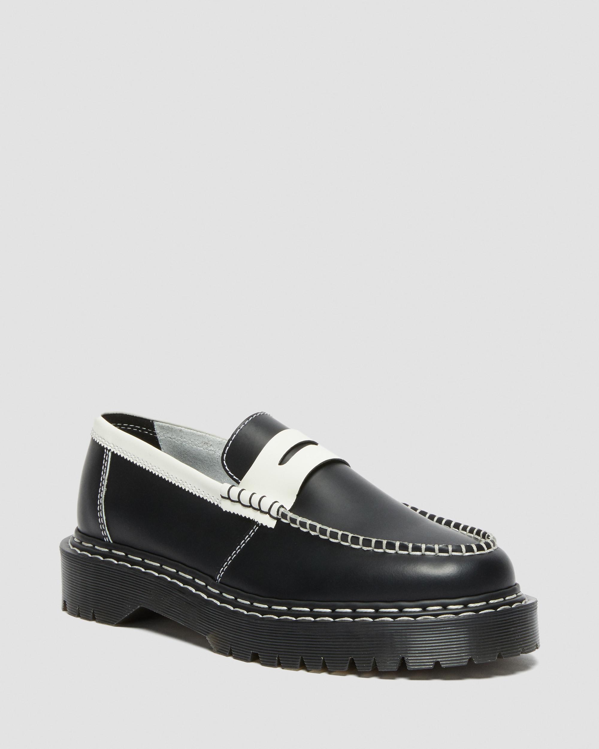 Penton Bex Contrast Leather Loafers, Black | Dr. Martens