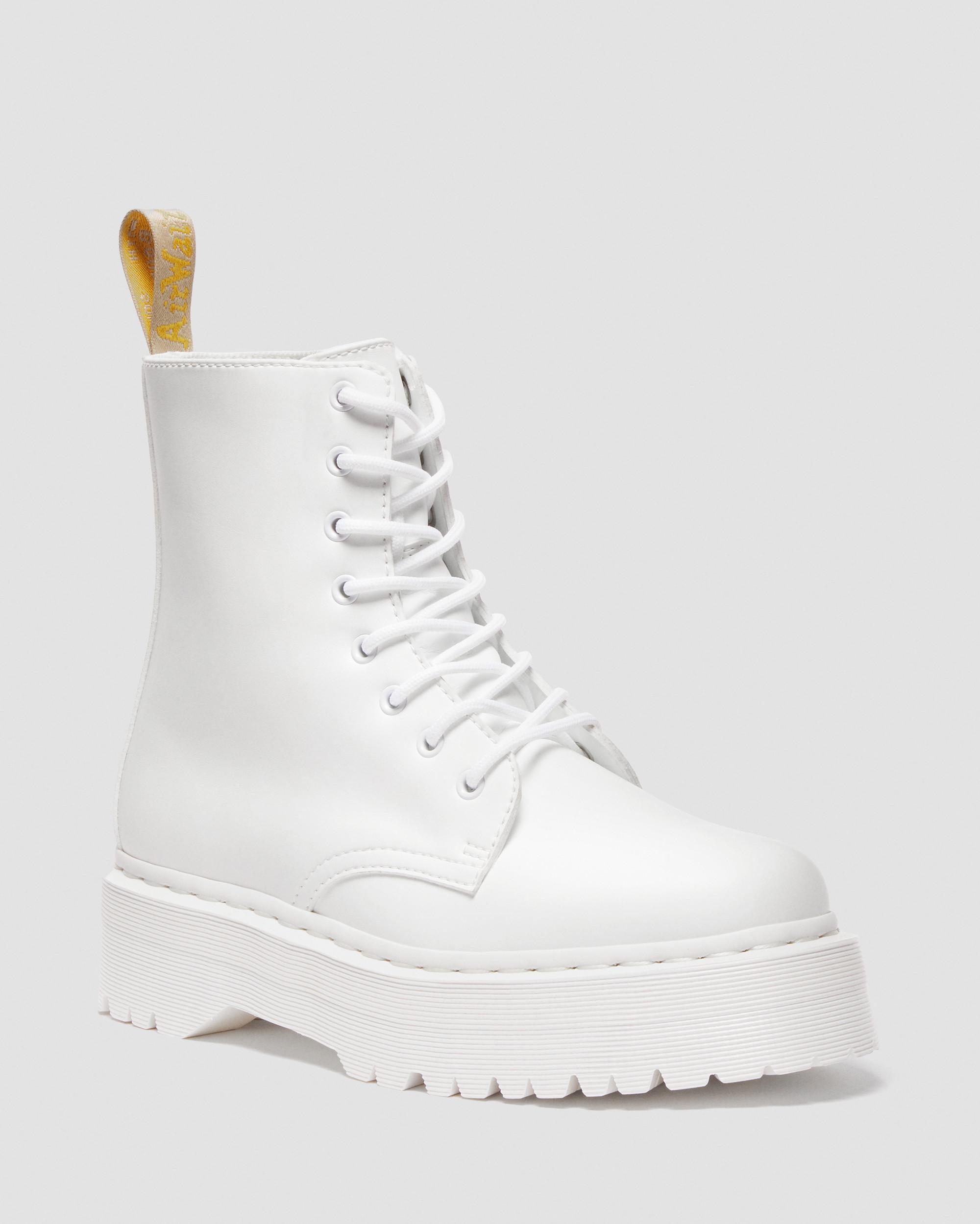 Jadon II Mono Kemble Vegan Platform Boots in White