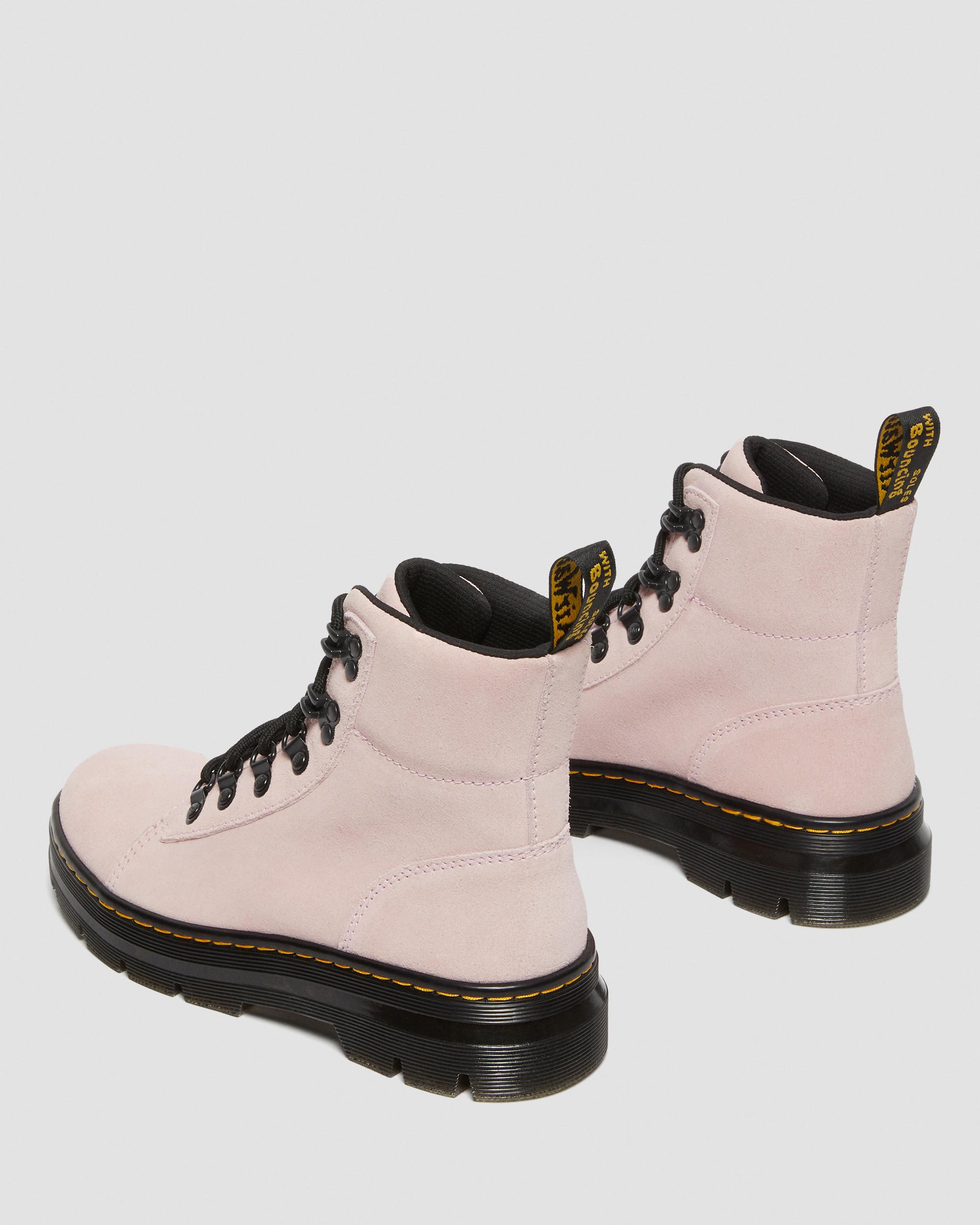 Combs Women Suede Casual Boots in Pink  Dr. Martens