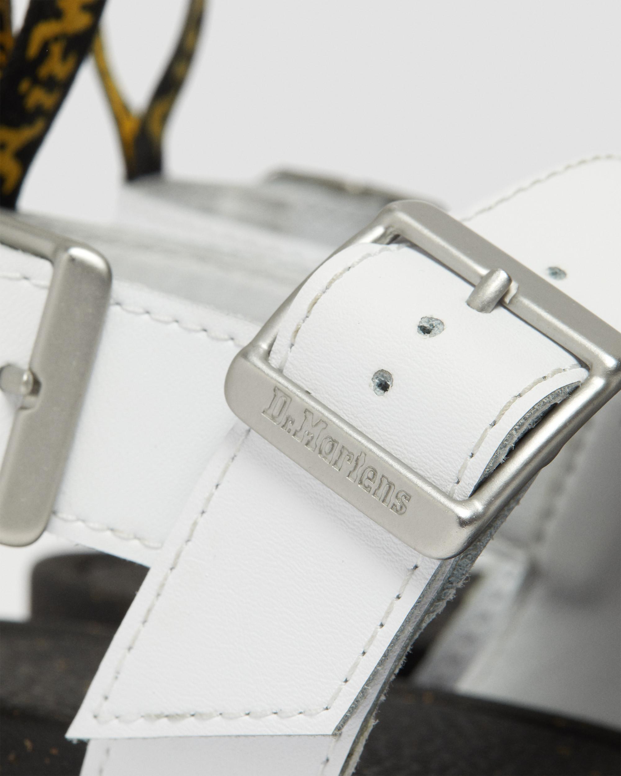 Avry Hydro Leather Strap Sandals in WHITE | Dr. Martens™