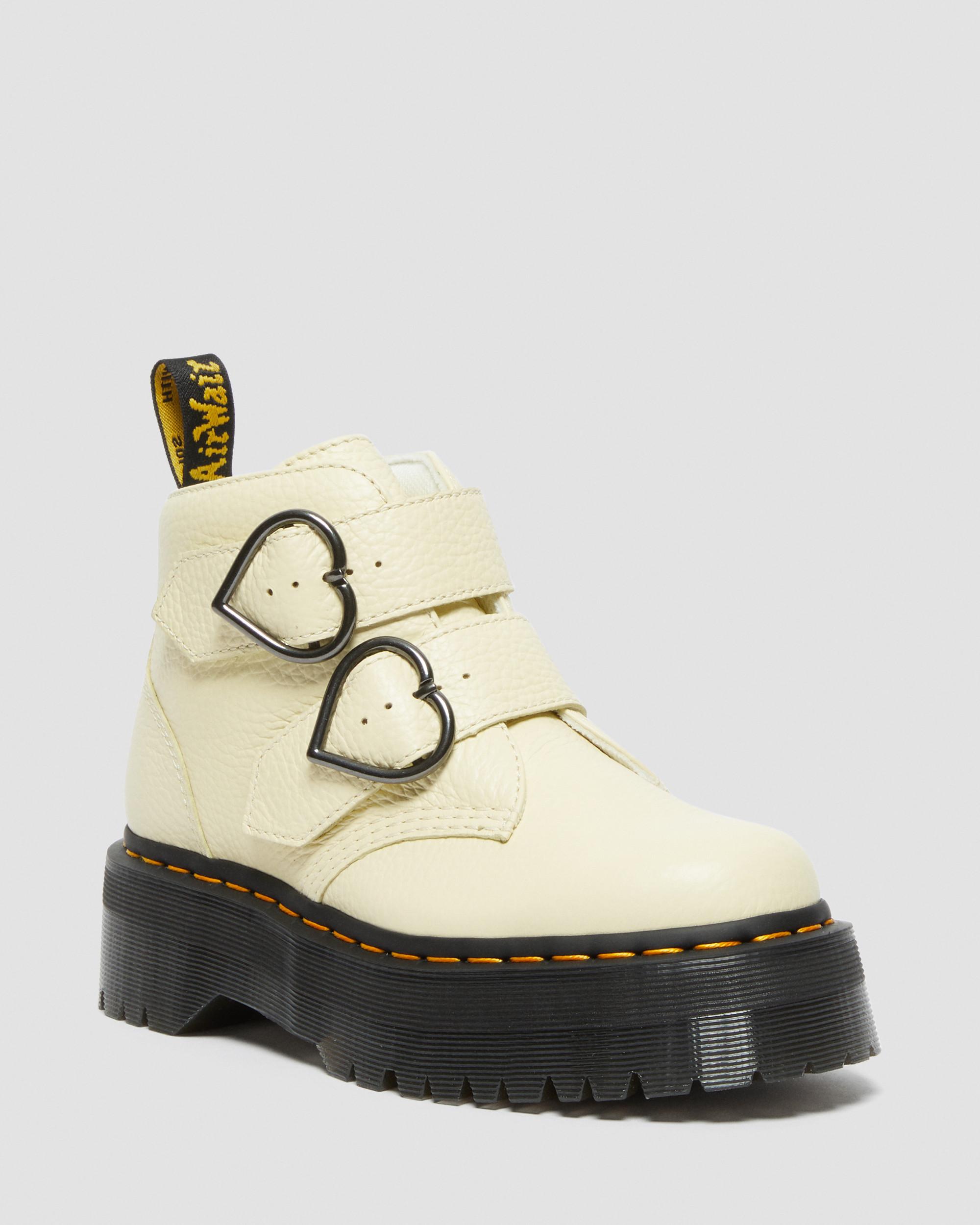 Stivali platform di pelle Devon Heart