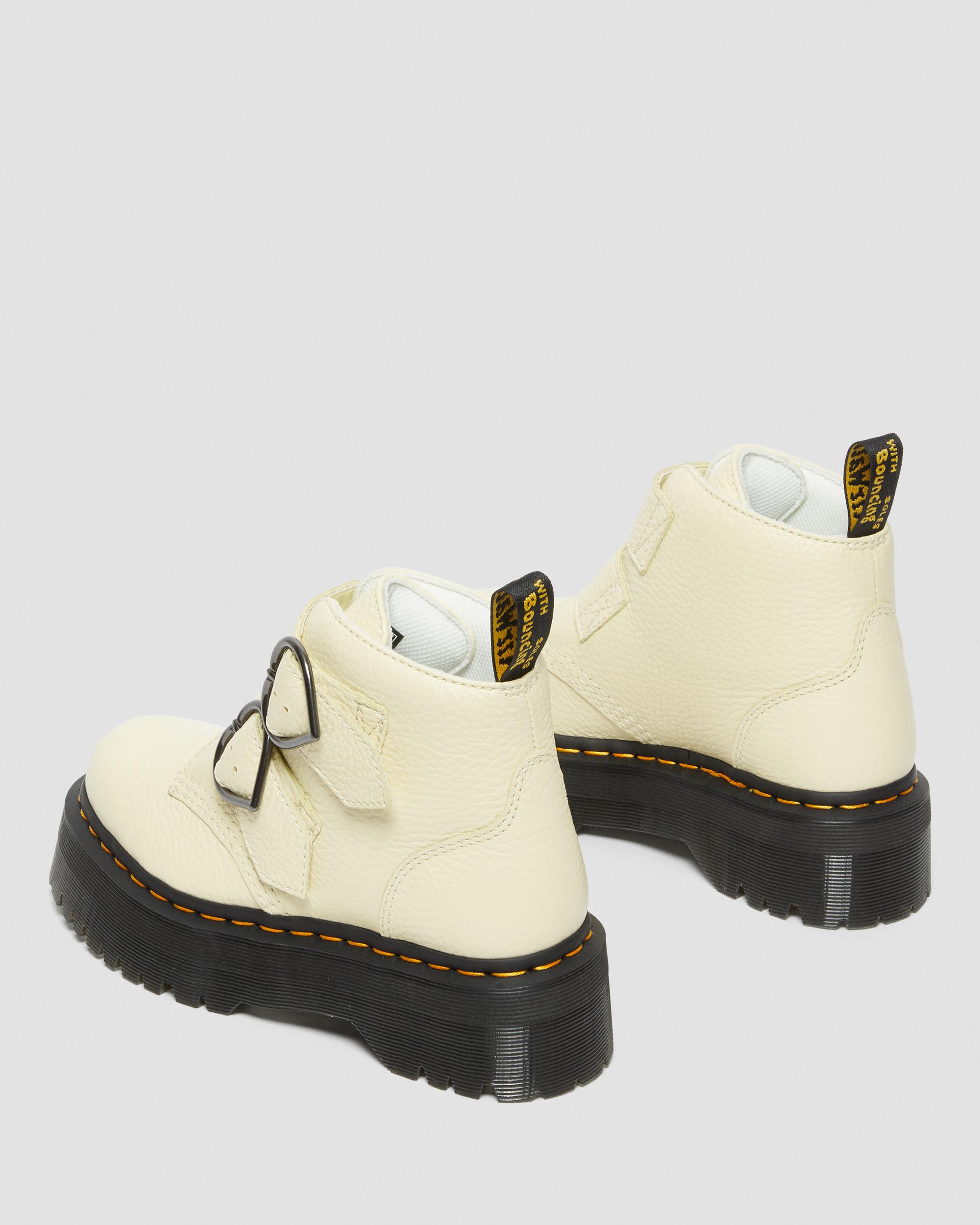 Stivali platform di pelle Devon Heart