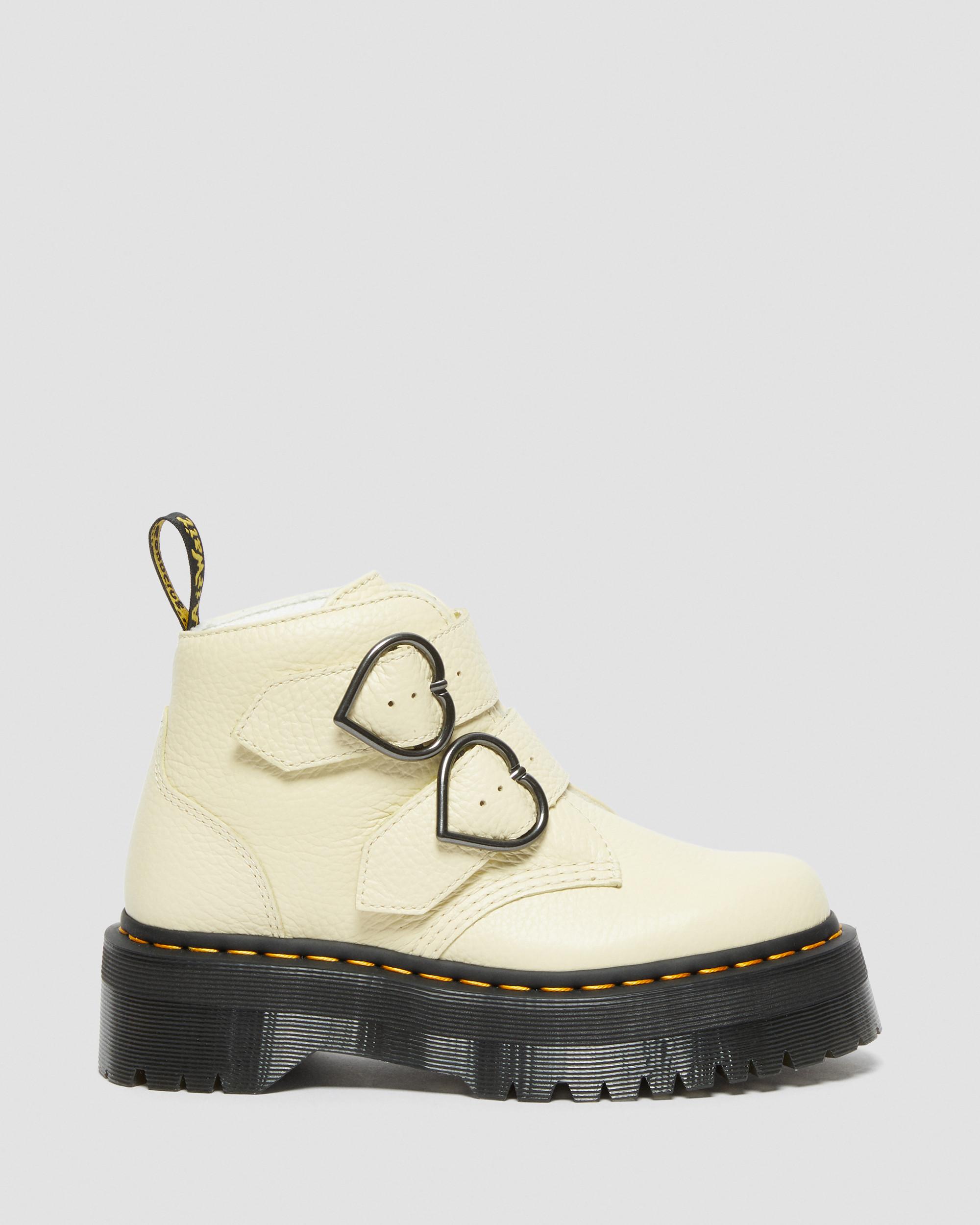 Stivali platform di pelle Devon Heart