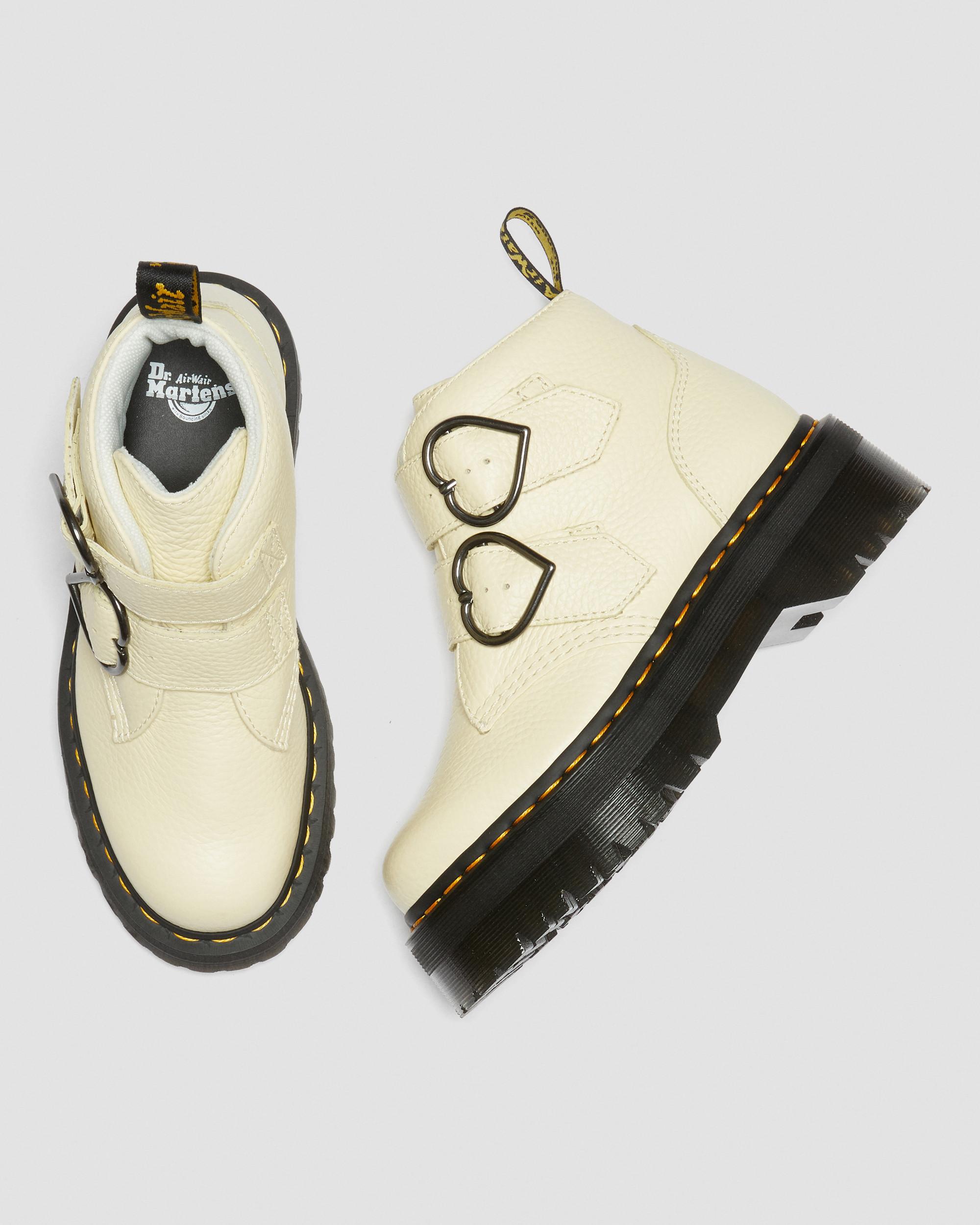 Stivali platform di pelle Devon Heart
