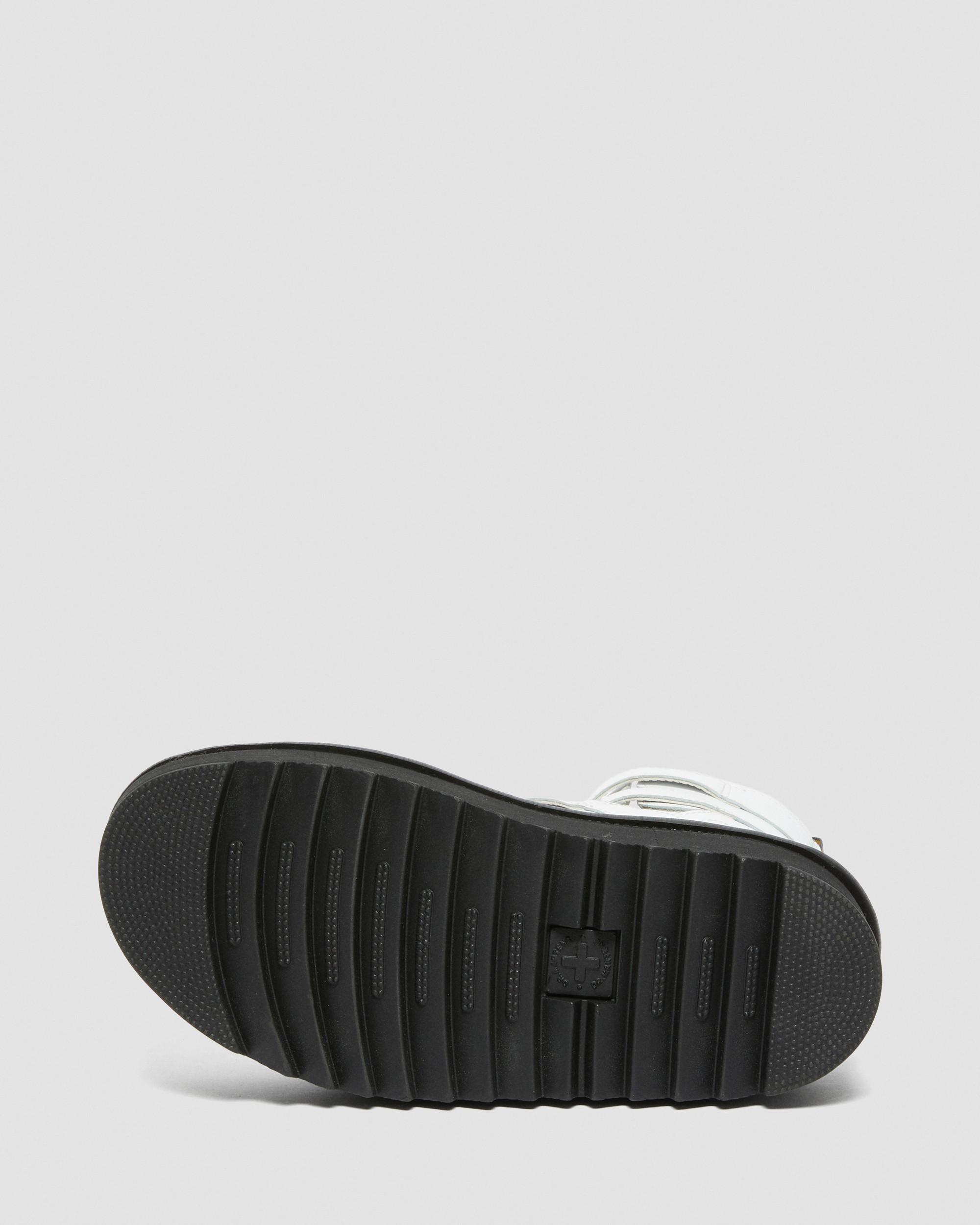 Giavanna Leather Platform Gladiator Sandals in WHITE | Dr. Martens™