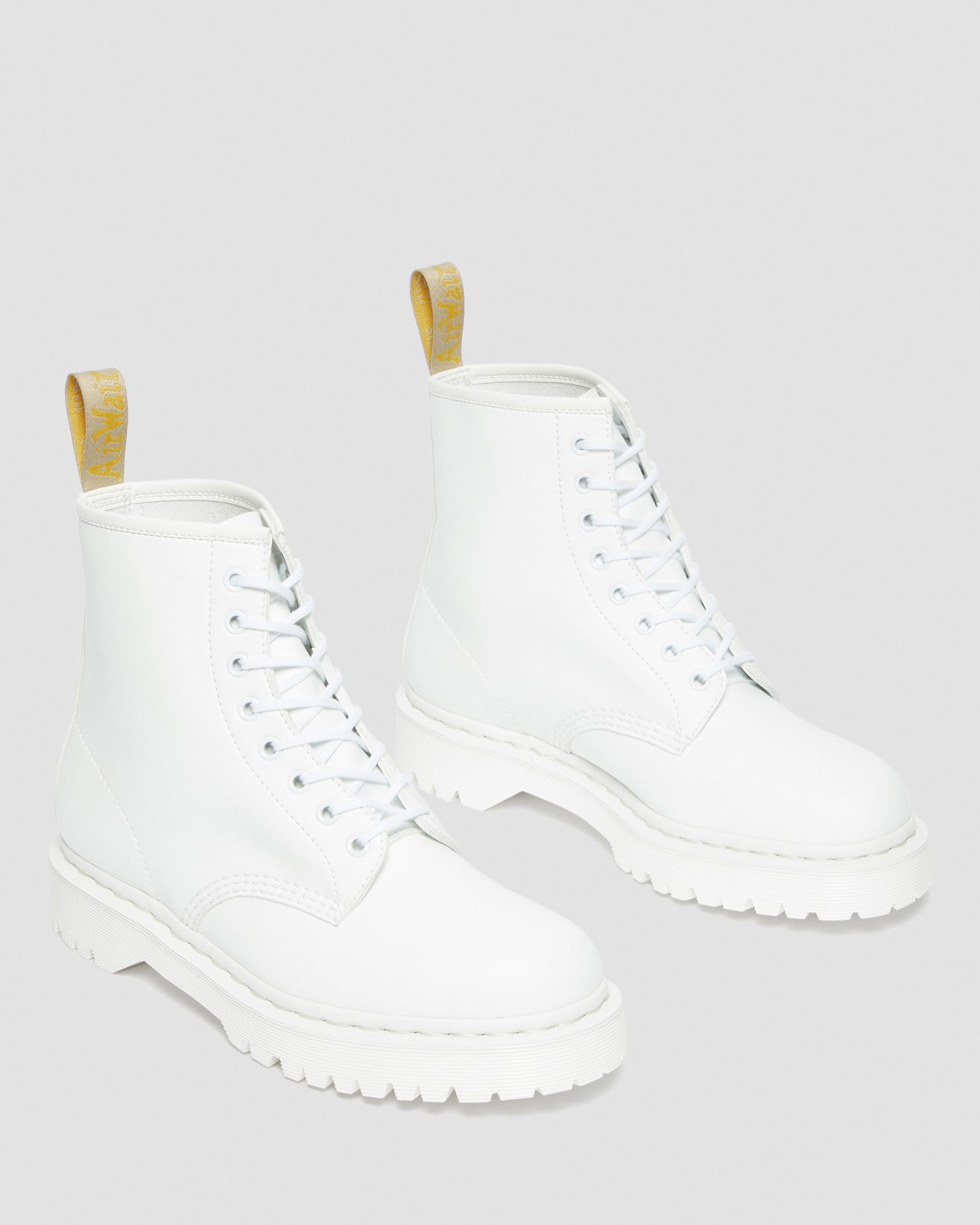 Vegan 1460 Bex Mono Kemble Platform Boots in OPTICAL WHITE | Dr