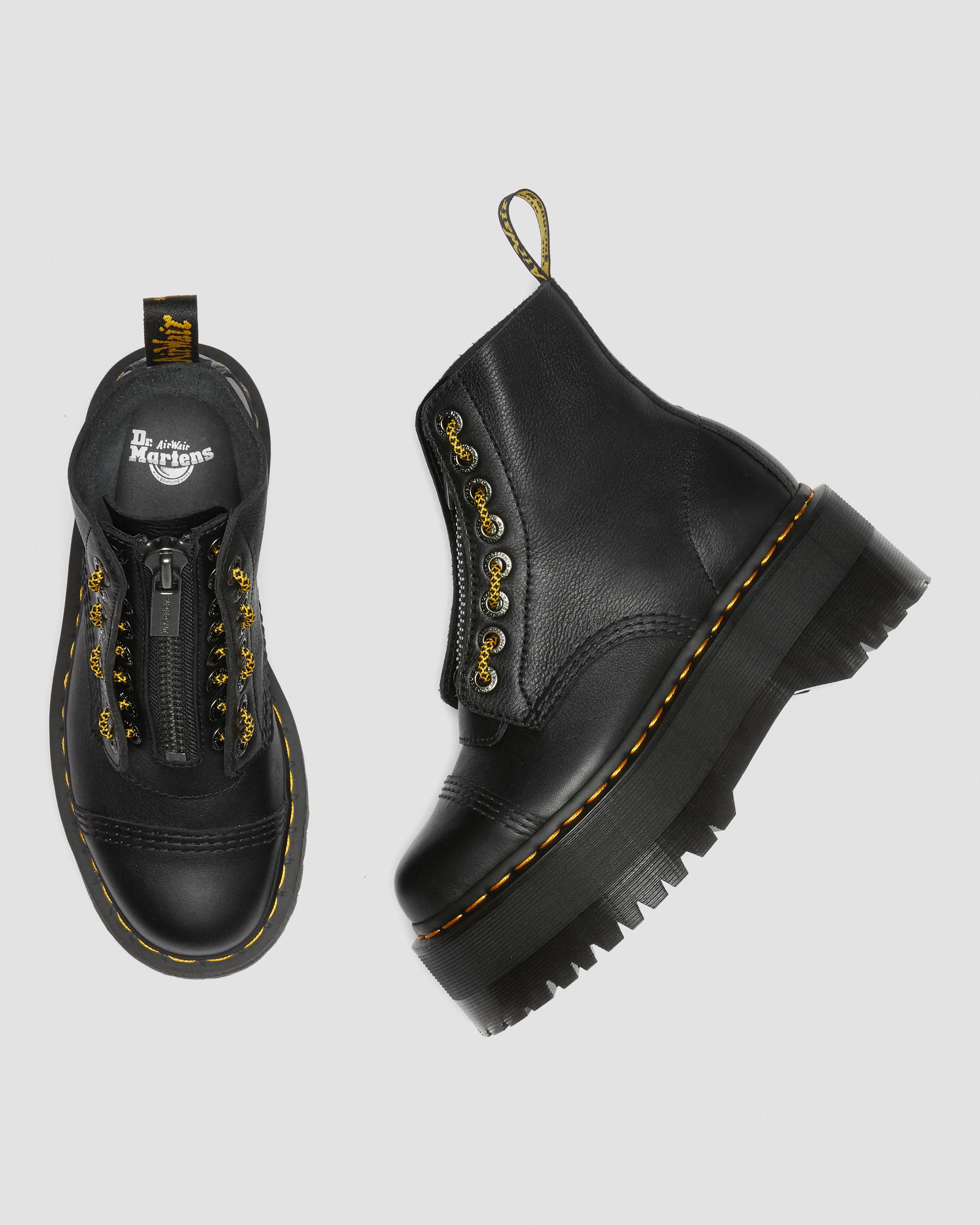 Dr. Martens Sinclair White Leather Platform boots womens size 8 Eu