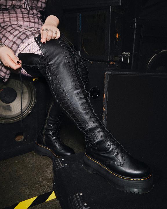 Azreya Max Leather 26-Eye Platform BootsAzreya Max Leather 26-Eye Platform Boots Dr. Martens