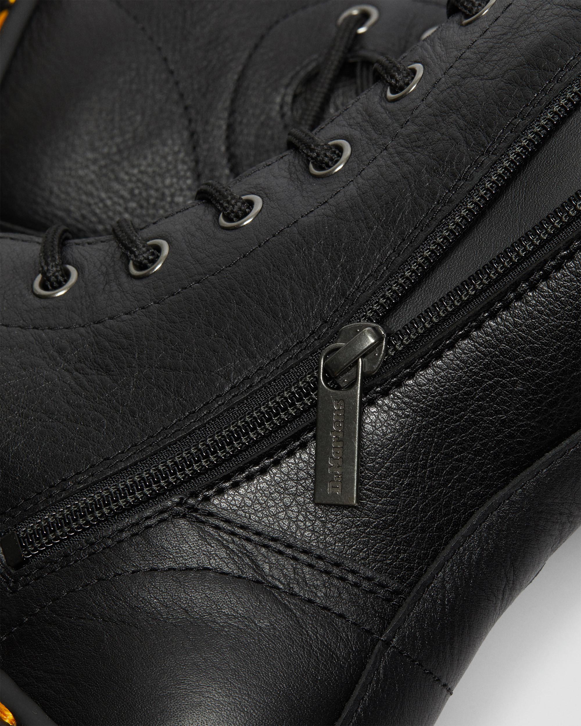Azreya Max Leather 26-Eye Platform Boots in BLACK | Dr. Martens™