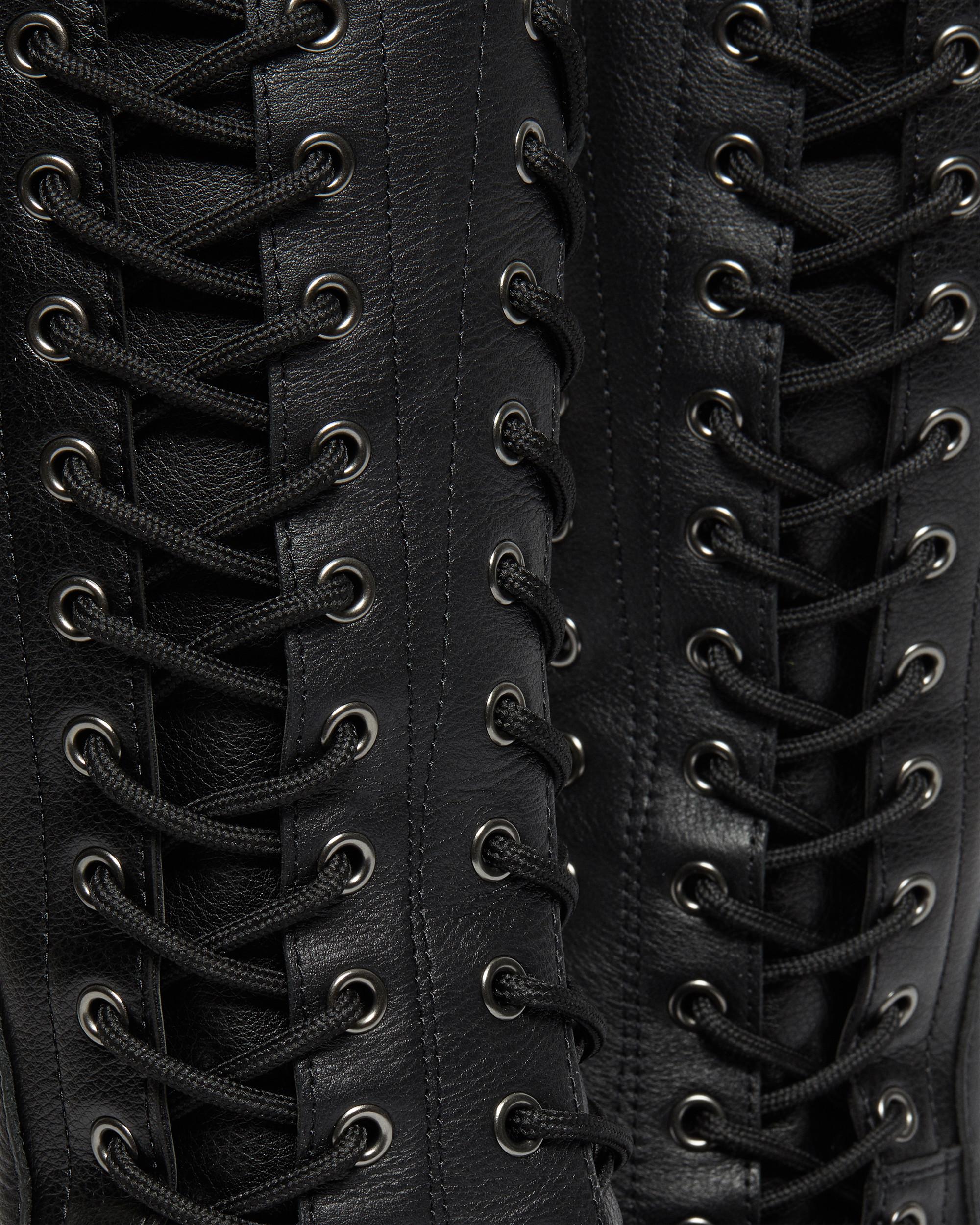 Azreya Max Leather 26-Eye Platform Boots in BLACK | Dr. Martens™