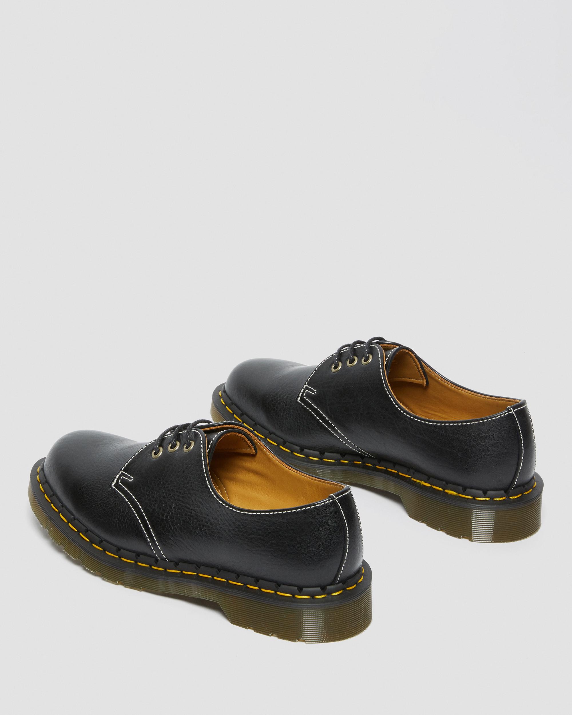 1461 Made in England Classic Leather Oxford Shoes in BLACK | Dr