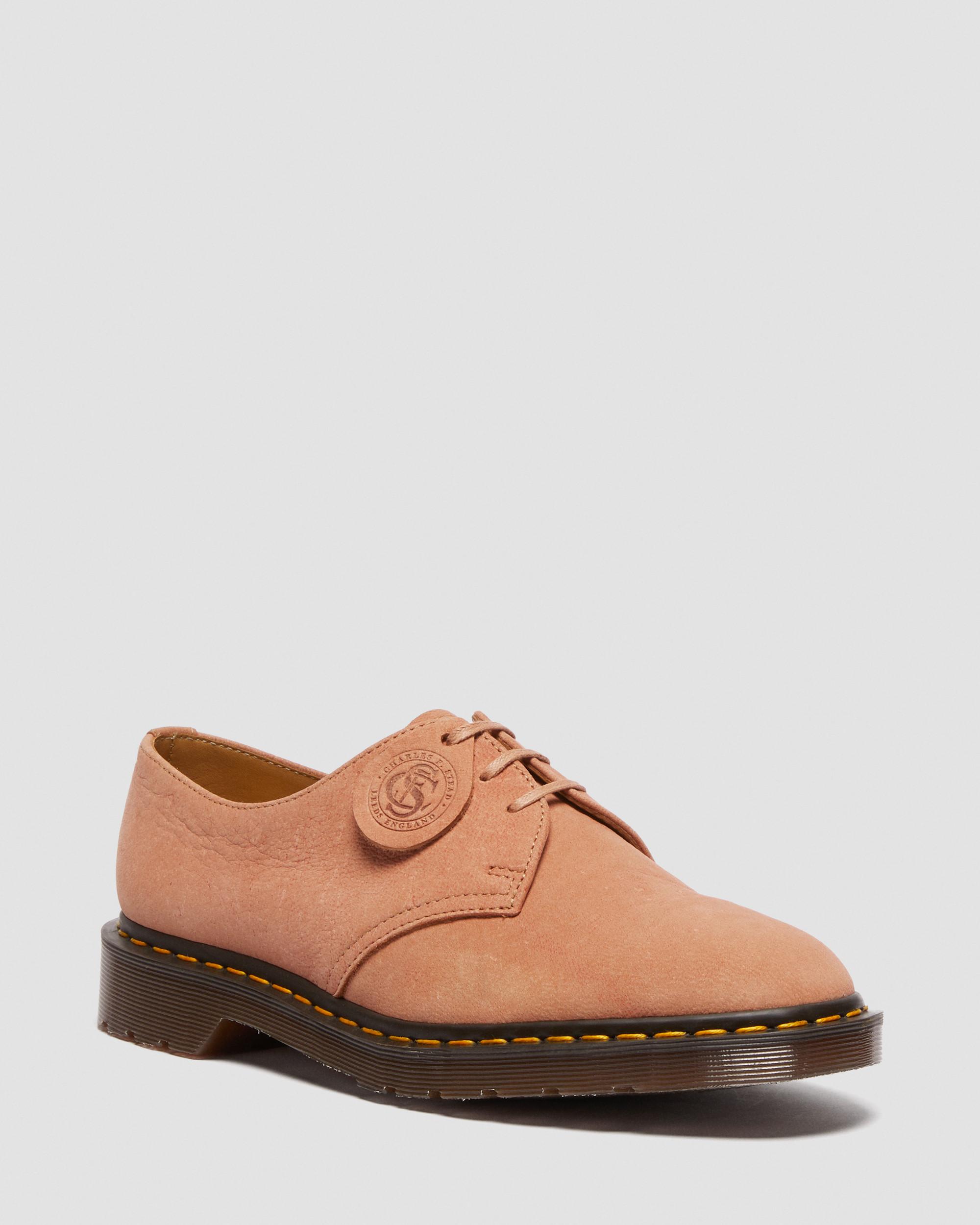 1461 Made in England Nubuck Leather Oxford Shoes in Pink | Dr. Martens