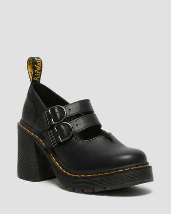 Eviee Sendal Leather Heeled Mary Jane Shoes