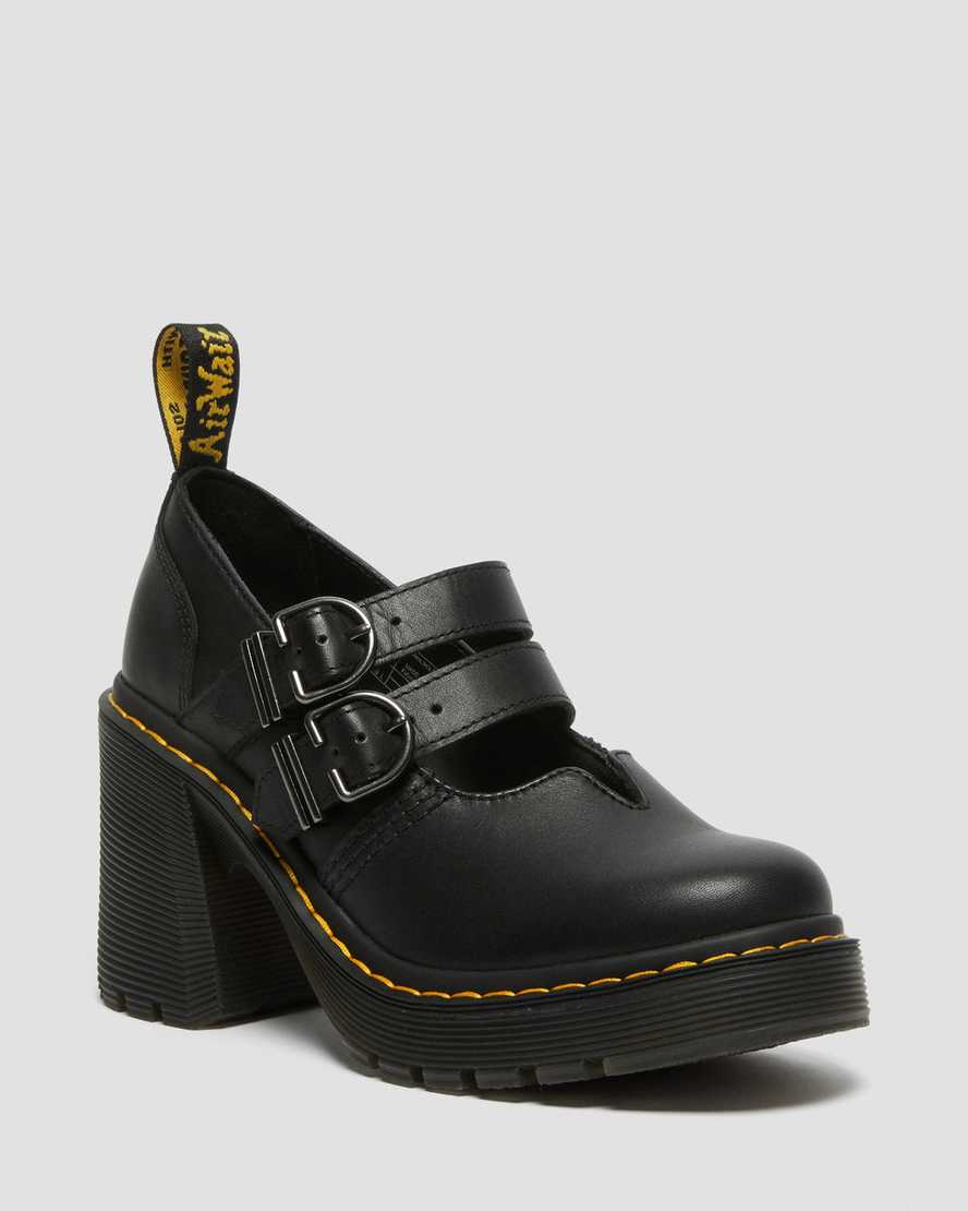 DR MARTENS Eviee Sendal Leather Heeled Shoes