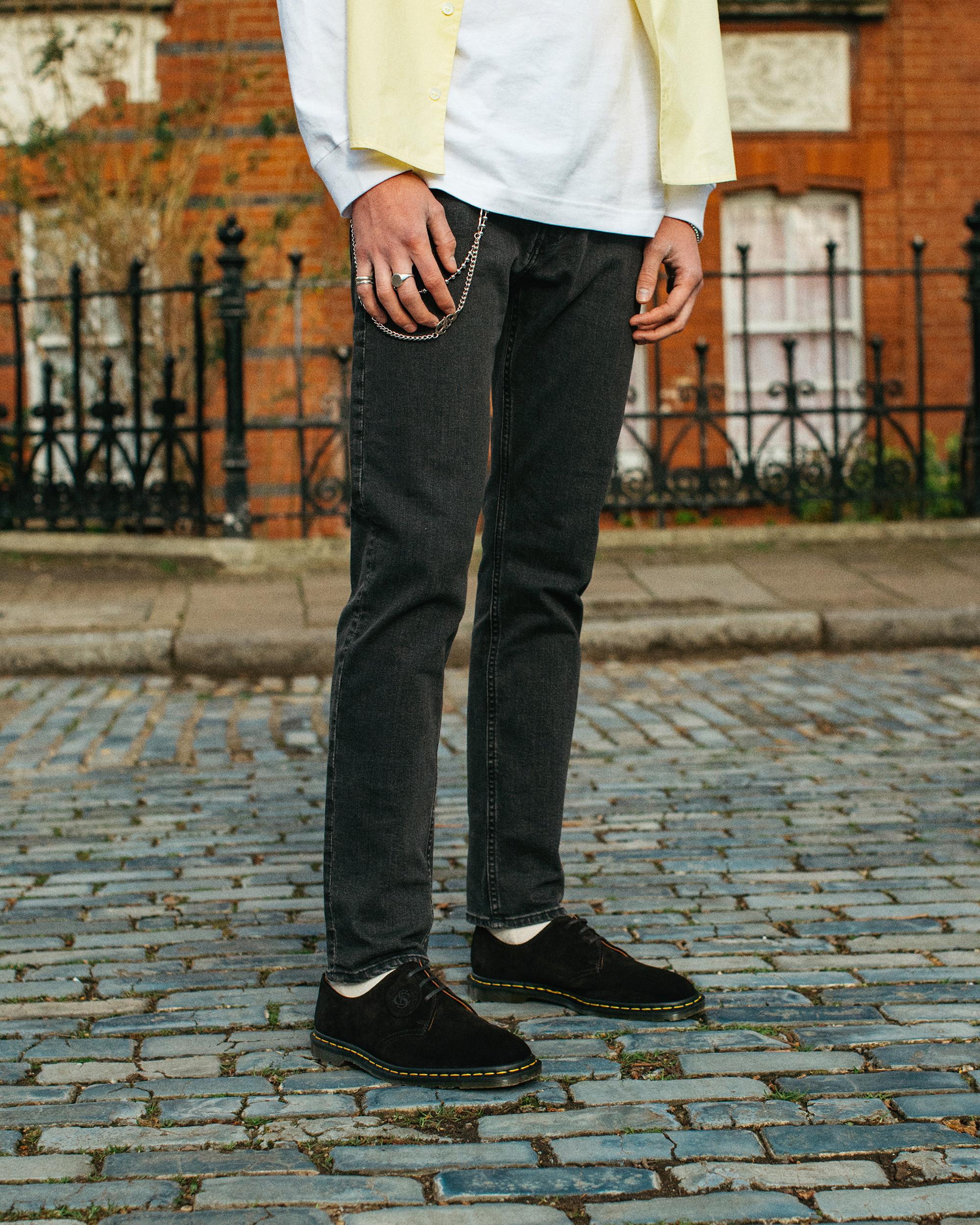 Archie II Made in England Suede Oxford Shoes in BLACK | Dr. Martens™