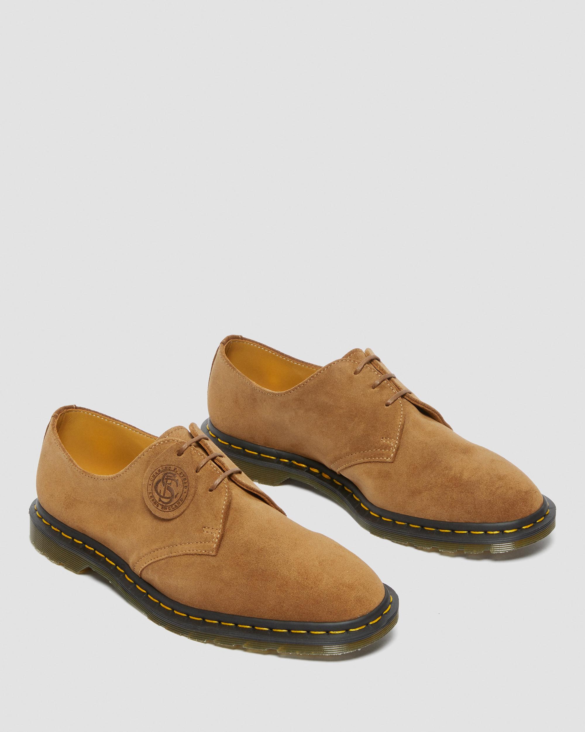 Archie II Made in England Suede Oxford Shoes in DARK TAN | Dr