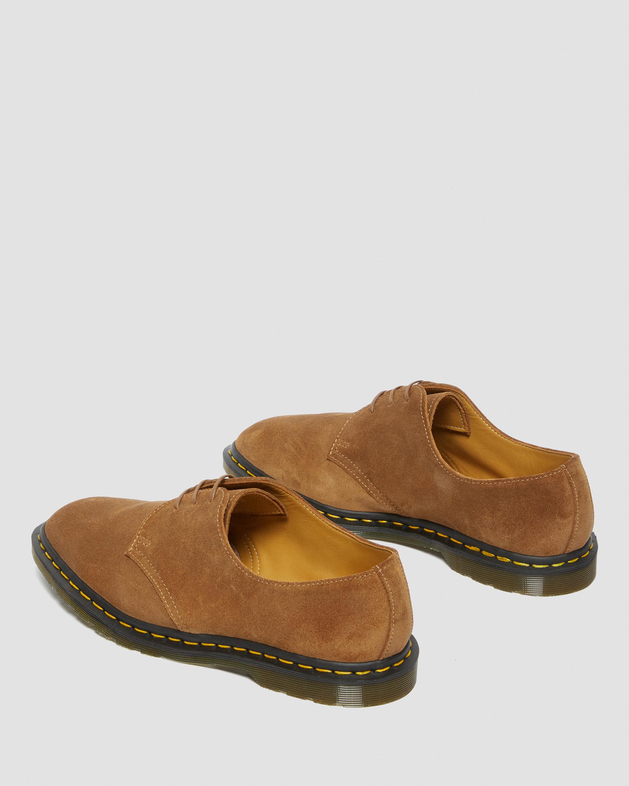 Archie II Made in England Suede Oxford Shoes in DARK TAN | Dr