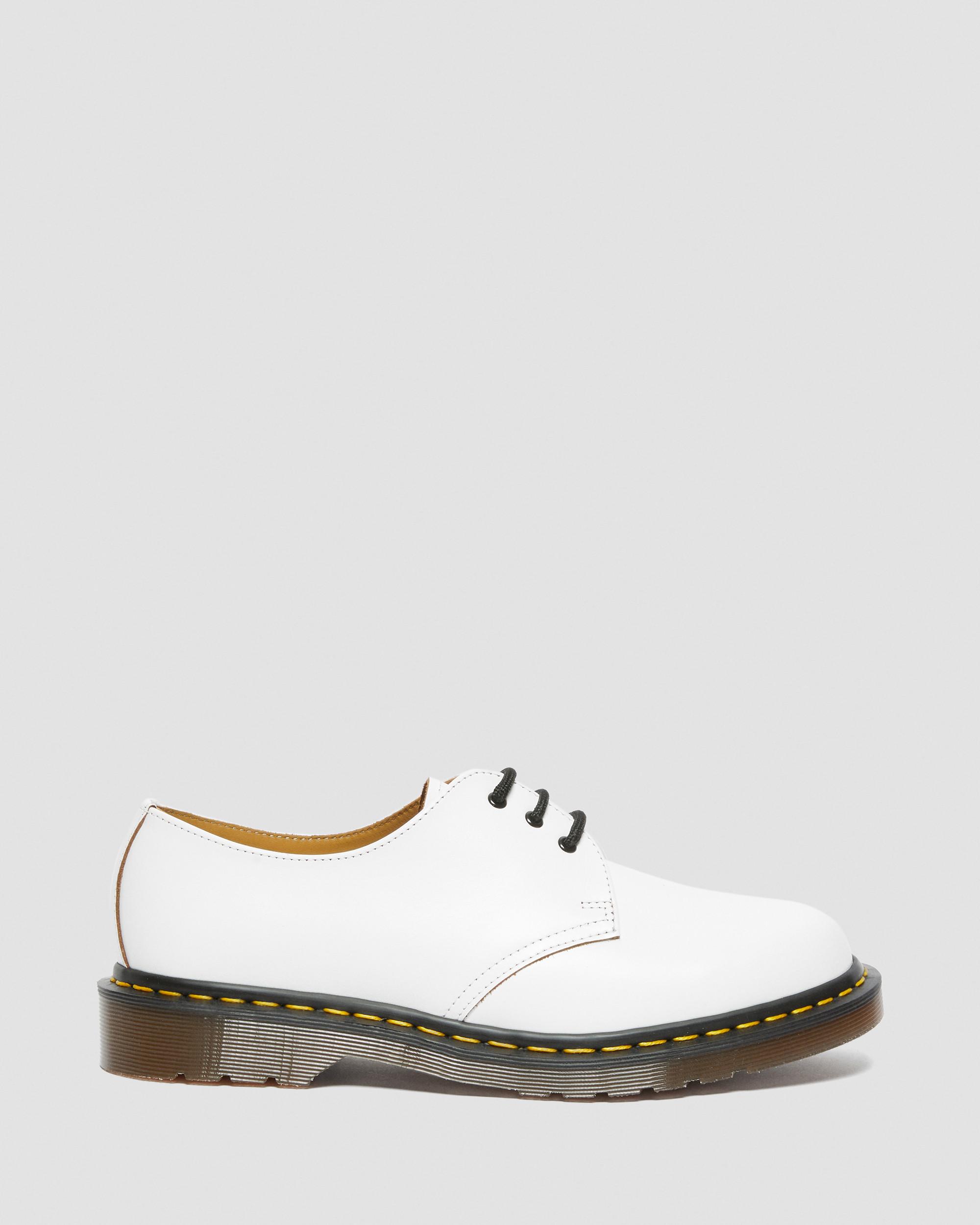 1461 Vintage Made in England Oxford Shoes in White | Dr. Martens