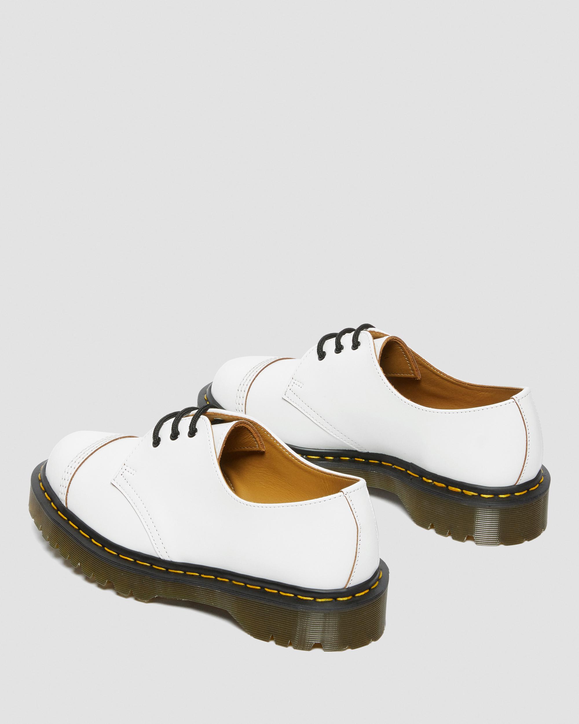 1461 Bex Made in England Toe Cap Oxford Shoes in White