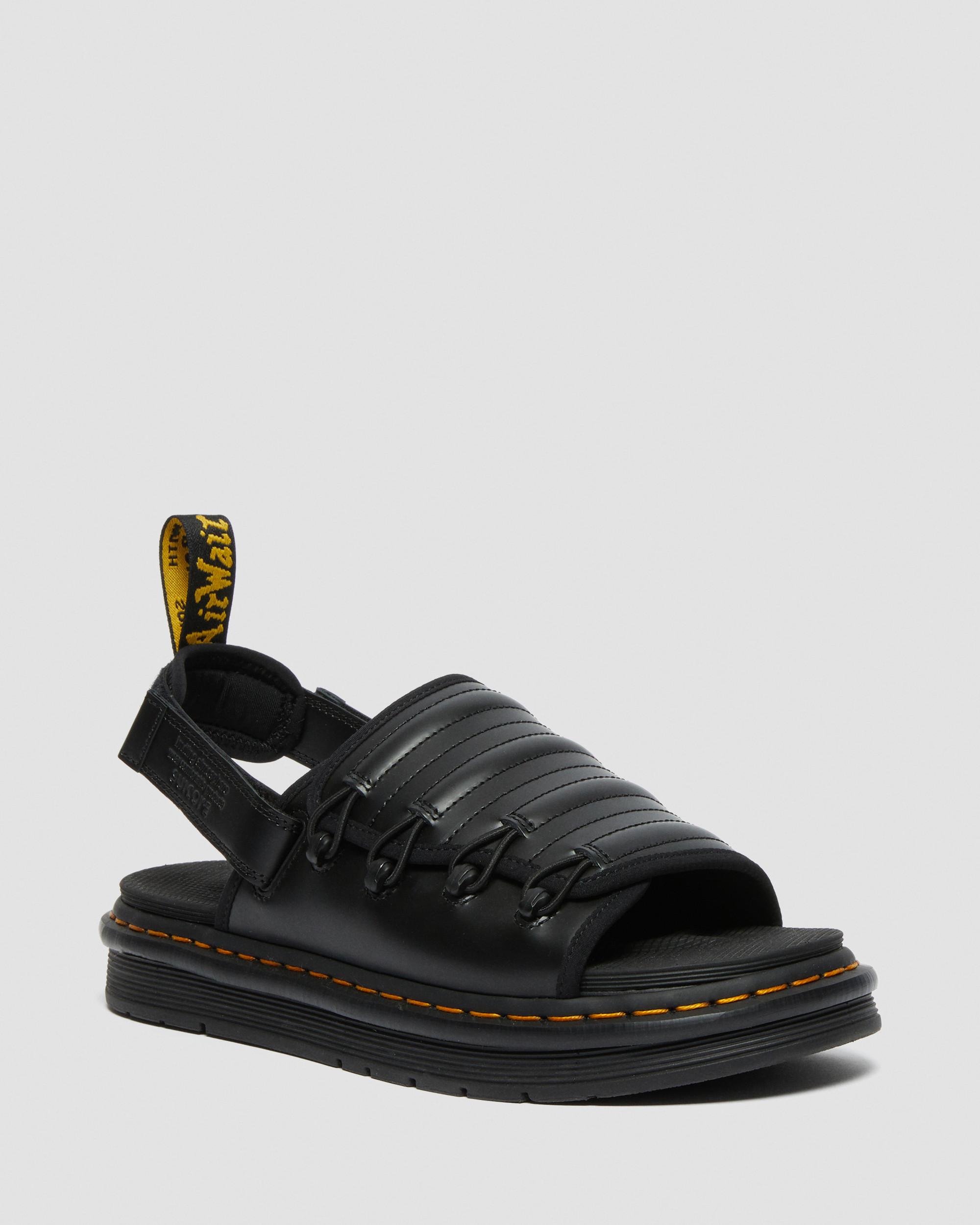 DM MURA SUICOKE LEATHER SANDALS in BLACK | Dr. Martens™